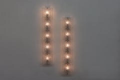 Pair of Mazzega Style Linear Wall Sconces