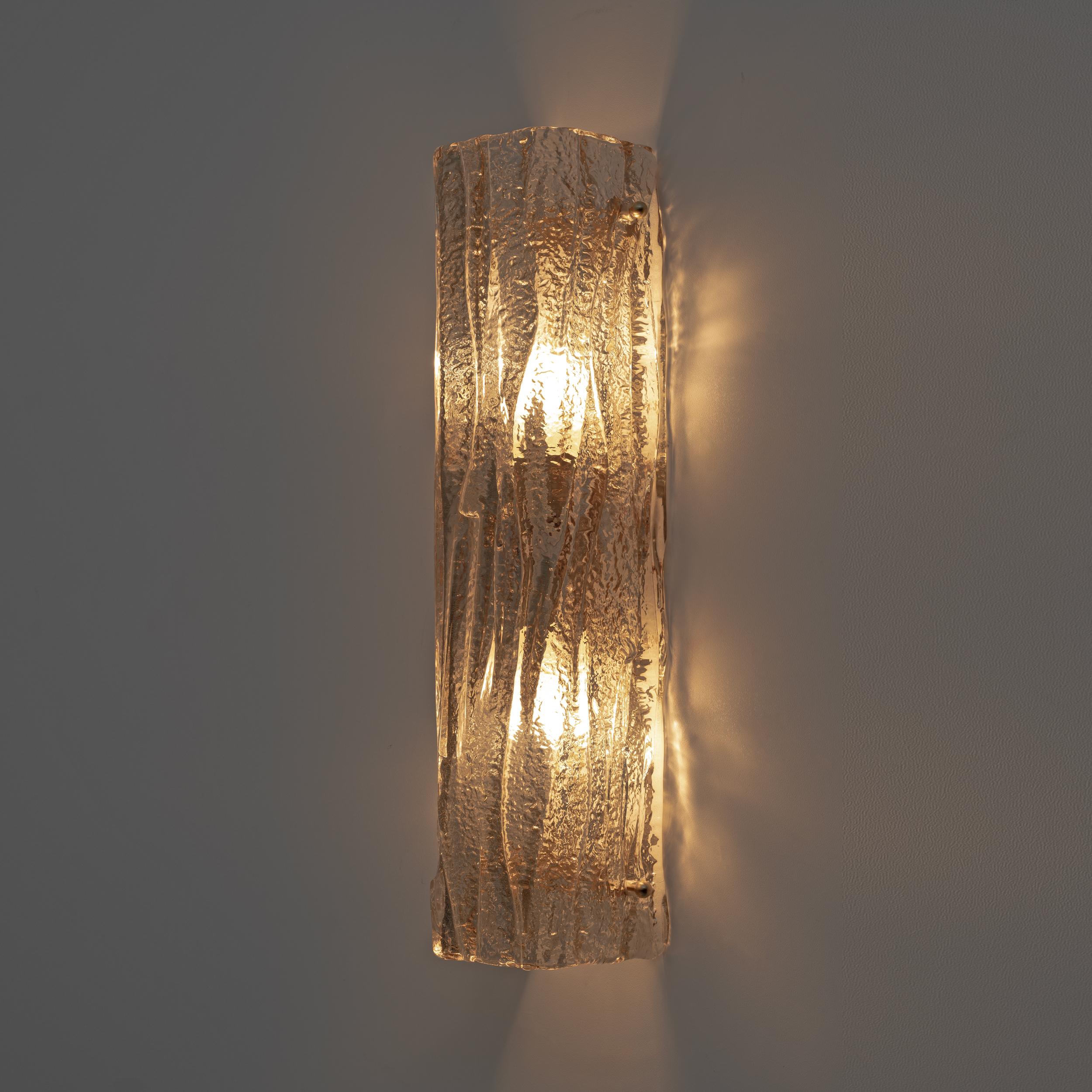 Coppia di lampade in vetro di Murano fumé in stile Mazzega In condizioni ottime in vendita a Puglia, Puglia