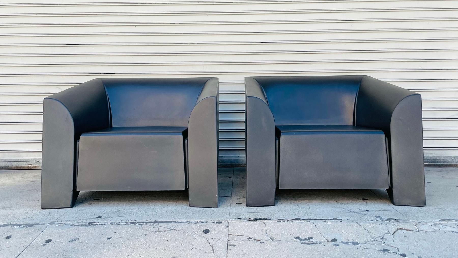 Modern Pair of Mb1 Arm Chairs by Mario Bellini for Heller