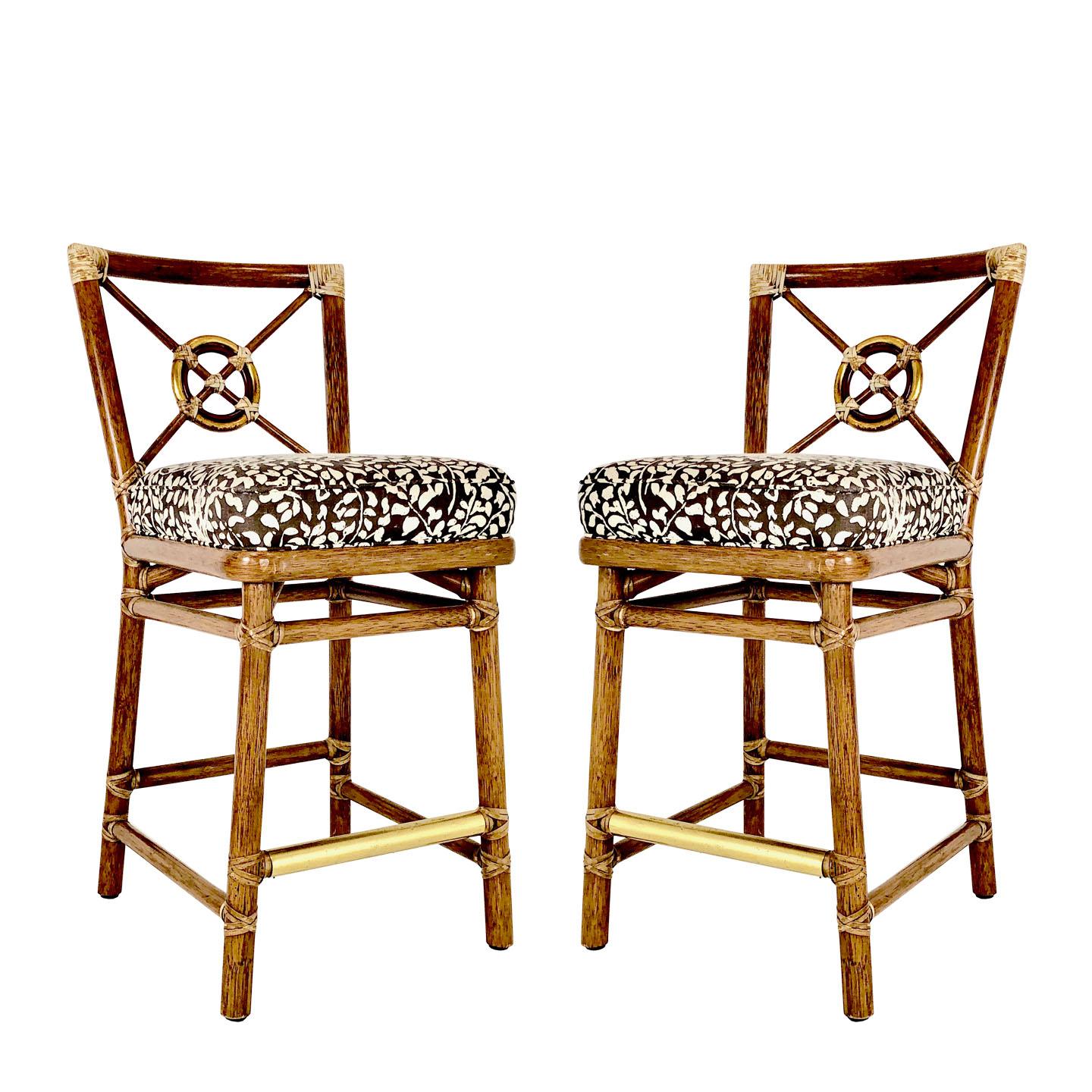 Pair of McGuire Bar Stools