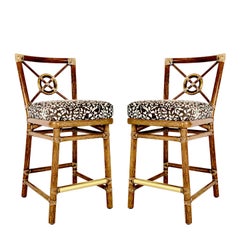 Pair of McGuire Bar Stools