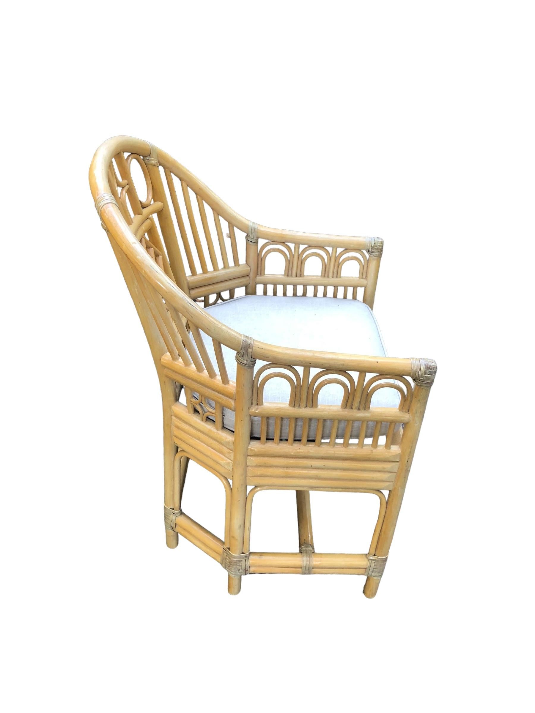 Pair of McGuire Brighton Pavilion Armchairs 5
