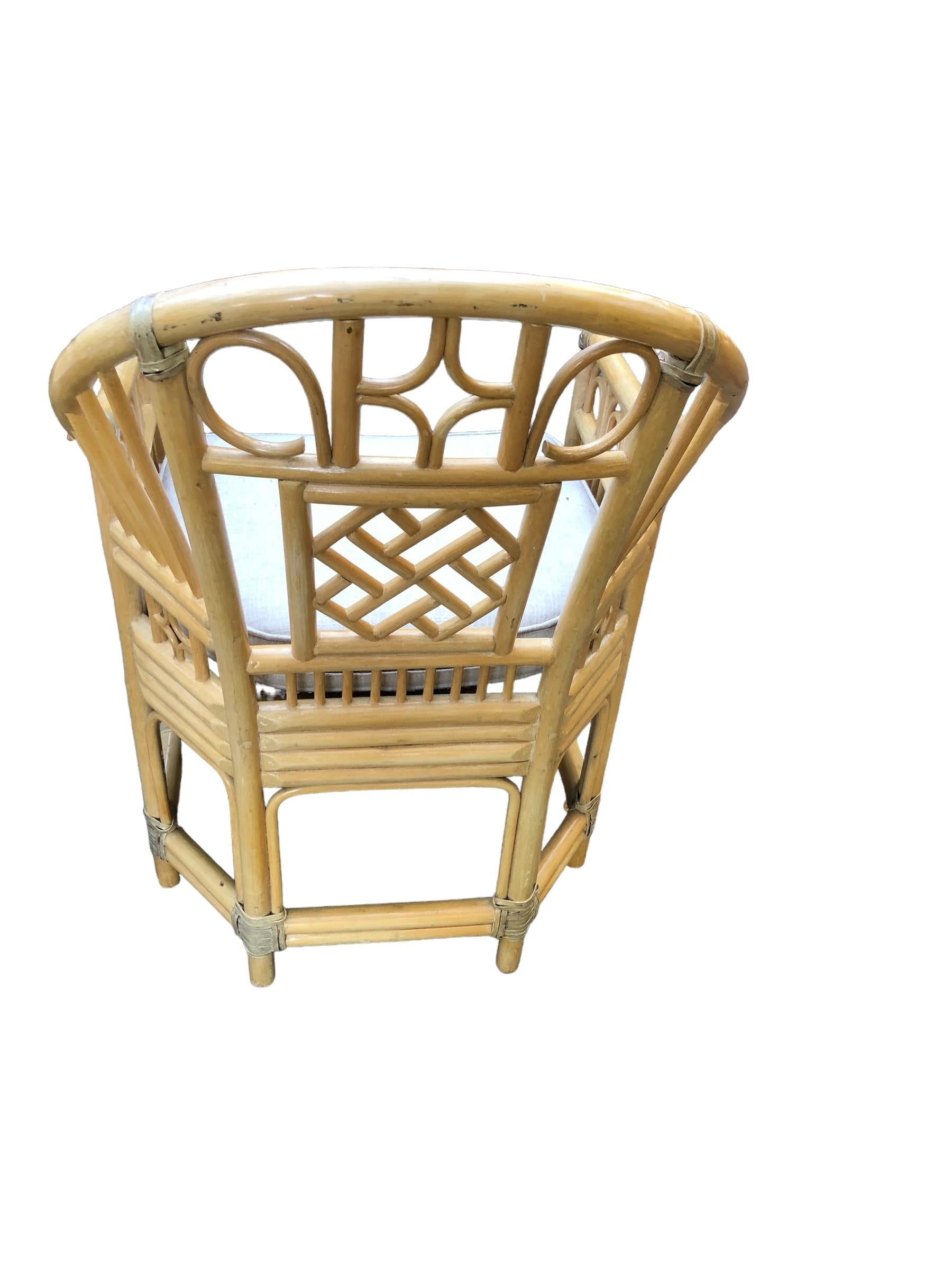 Pair of McGuire Brighton Pavilion Armchairs 6