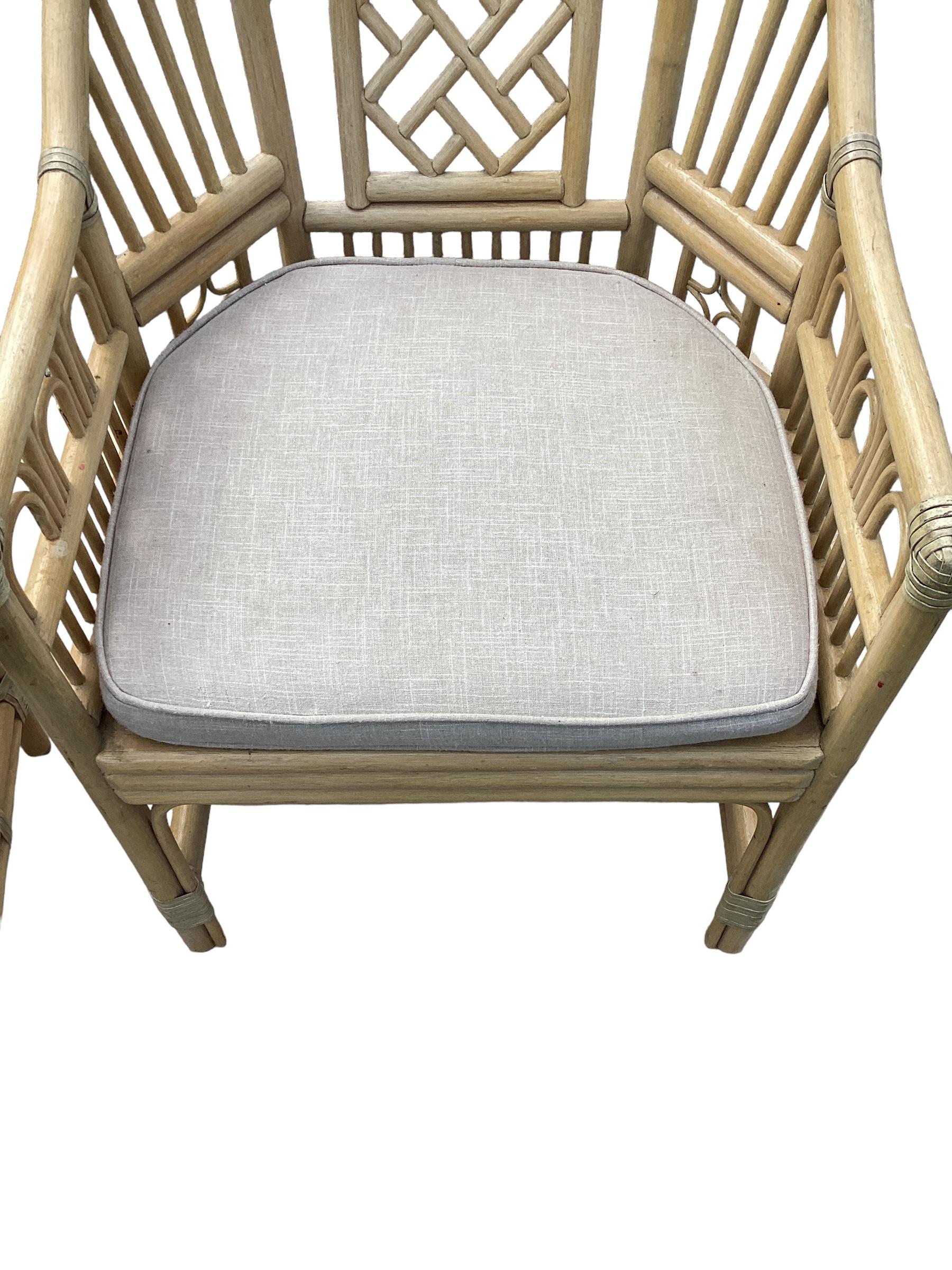 Pair of McGuire Brighton Pavilion Armchairs 2