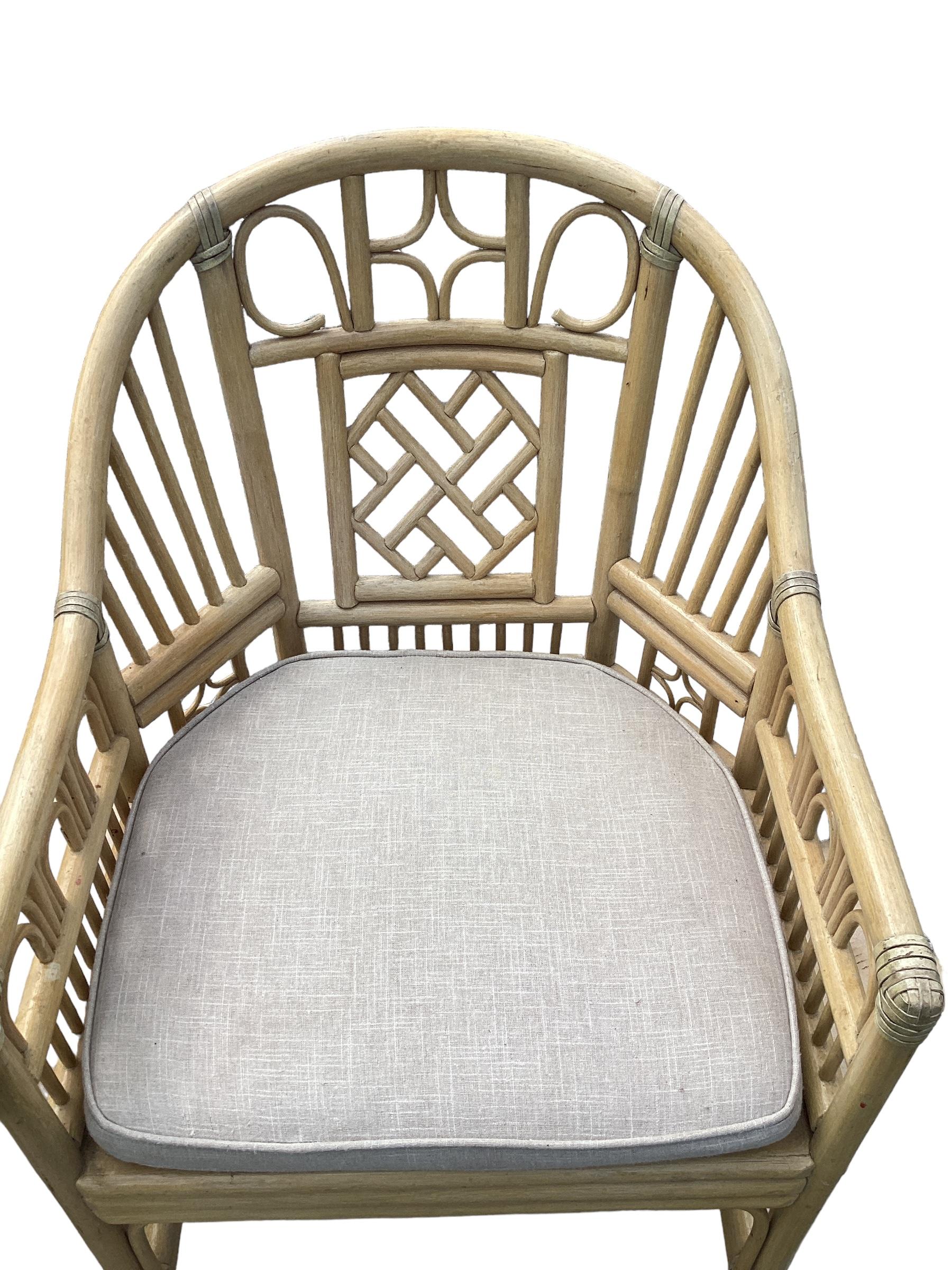Pair of McGuire Brighton Pavilion Armchairs 3