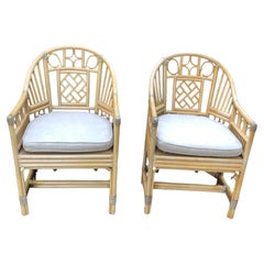 Pair of McGuire Brighton Pavilion Armchairs