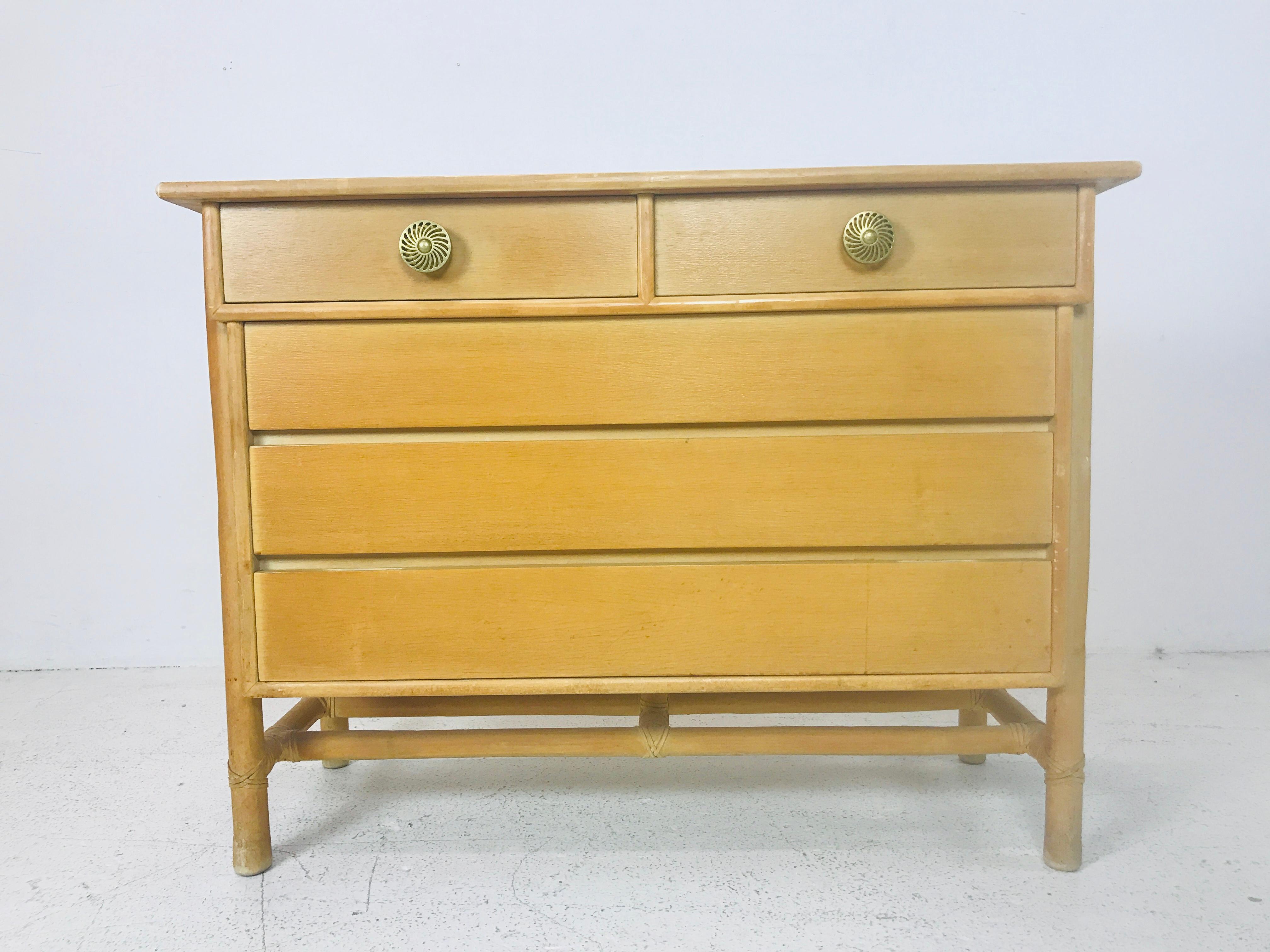 Pair of McGuire Commodes/Chests 4