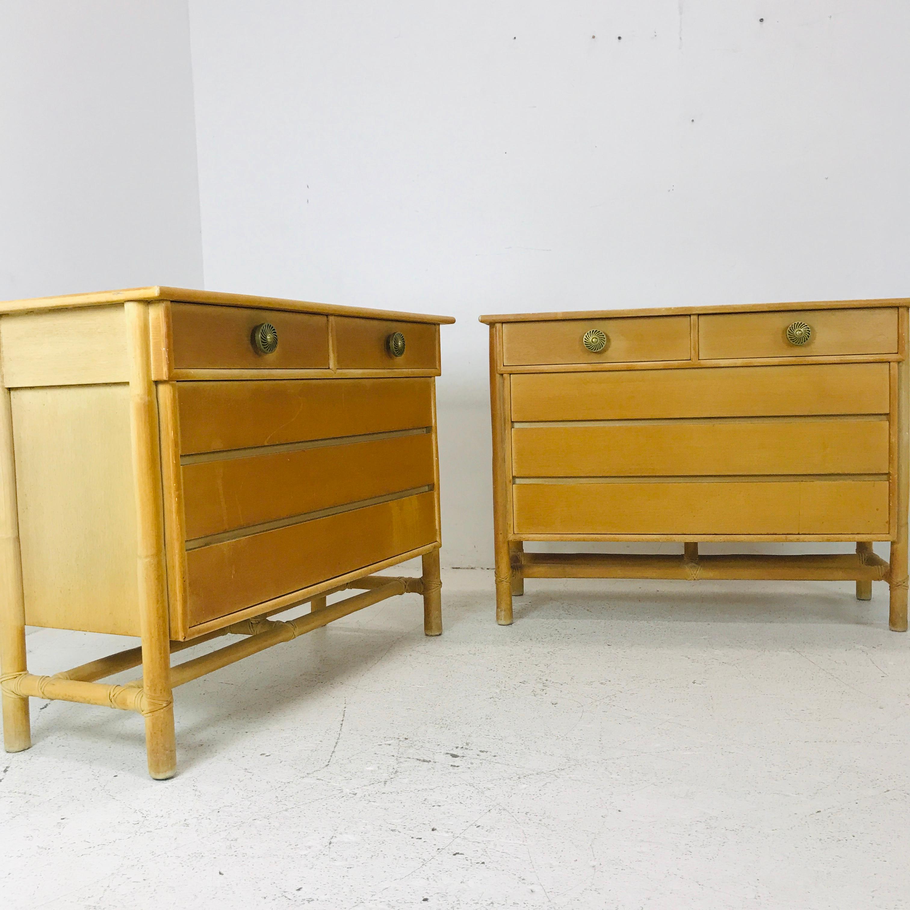 Vintage McGuire commodes/chests.