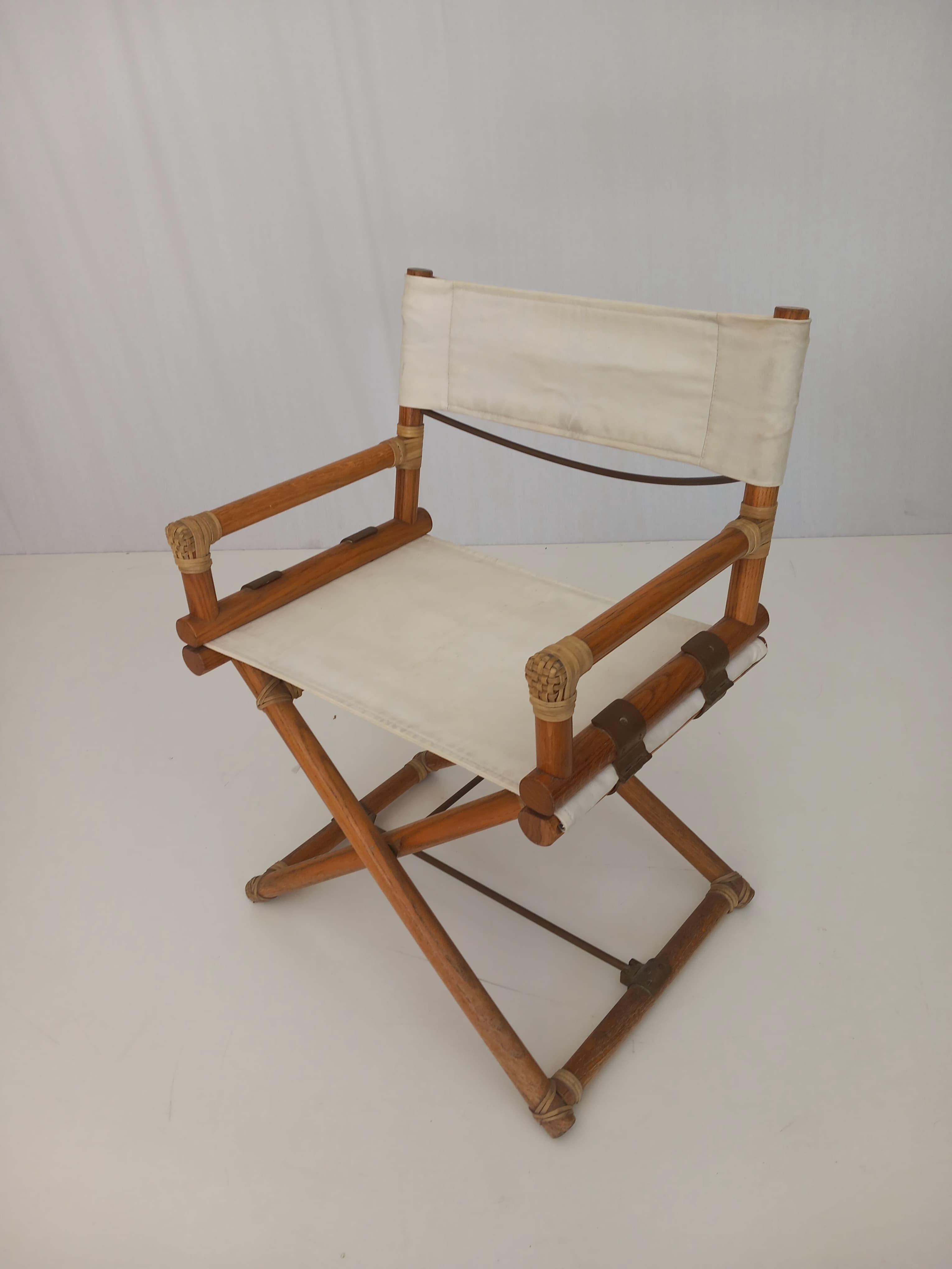 Pair of McGuire Director’s Chairs, 50s In condizioni buone in vendita a Medesano, Parma