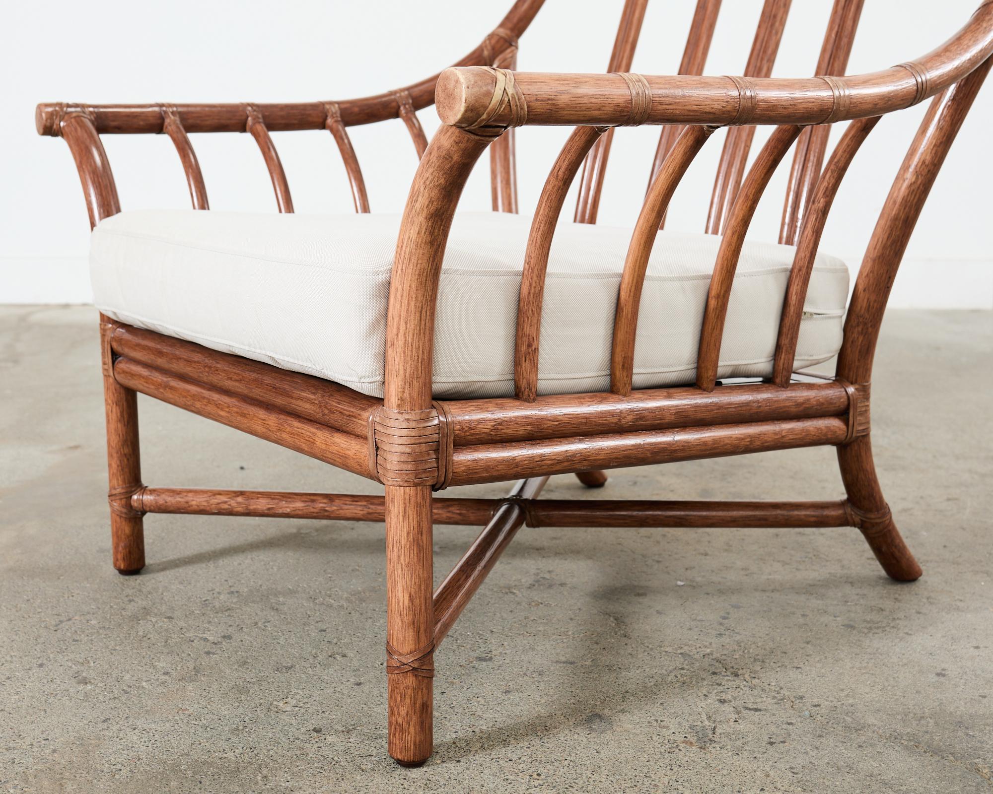 Coppia di sedie da salotto in rattan McGuire Organic Modern Oversize in vendita 9