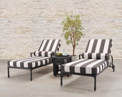 Ein Paar McKinnon and Harris Beaufort Sun Chaise Lounges