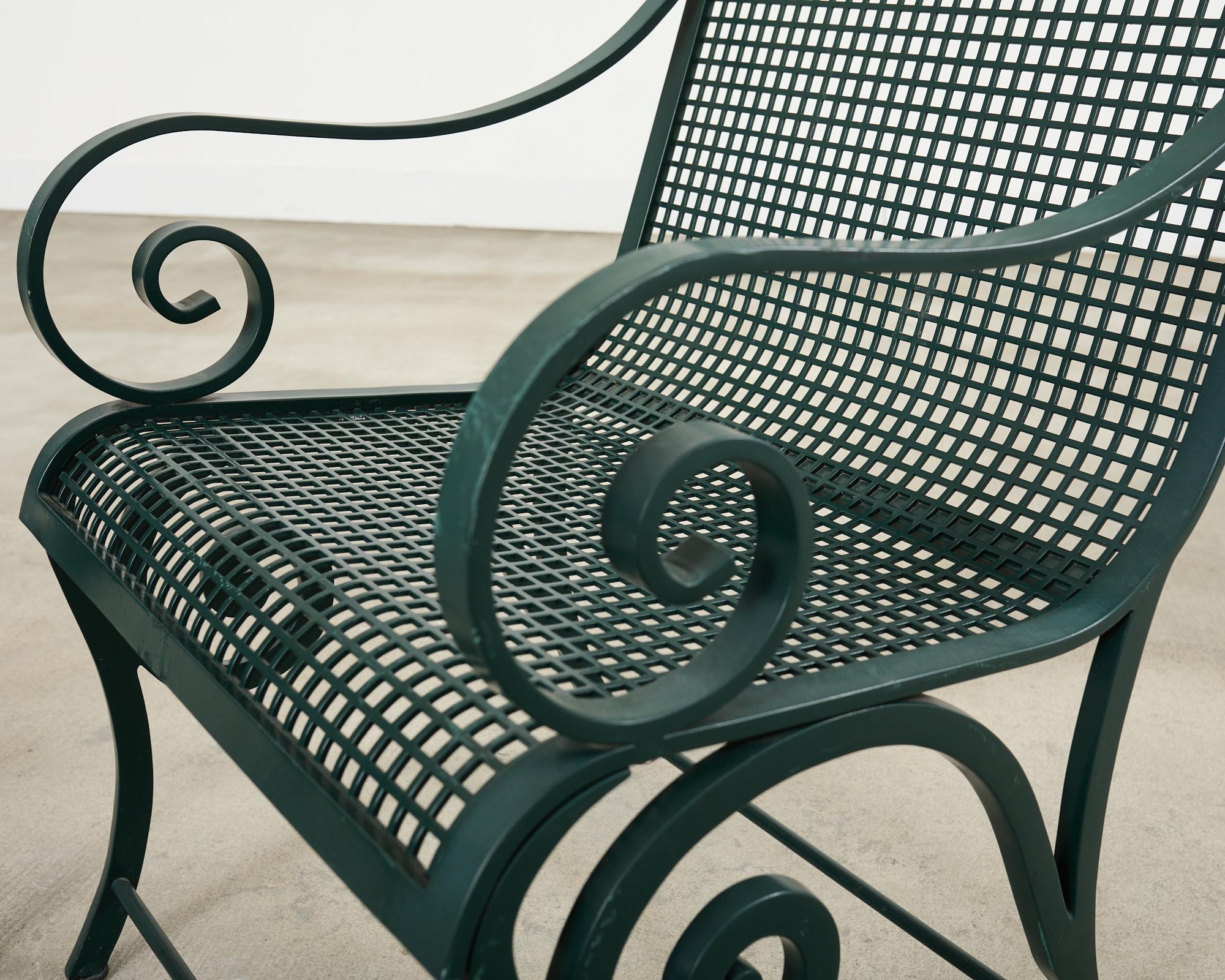 Pair of McKinnon and Harris Regency Garden Lounge Chairs For Sale 3
