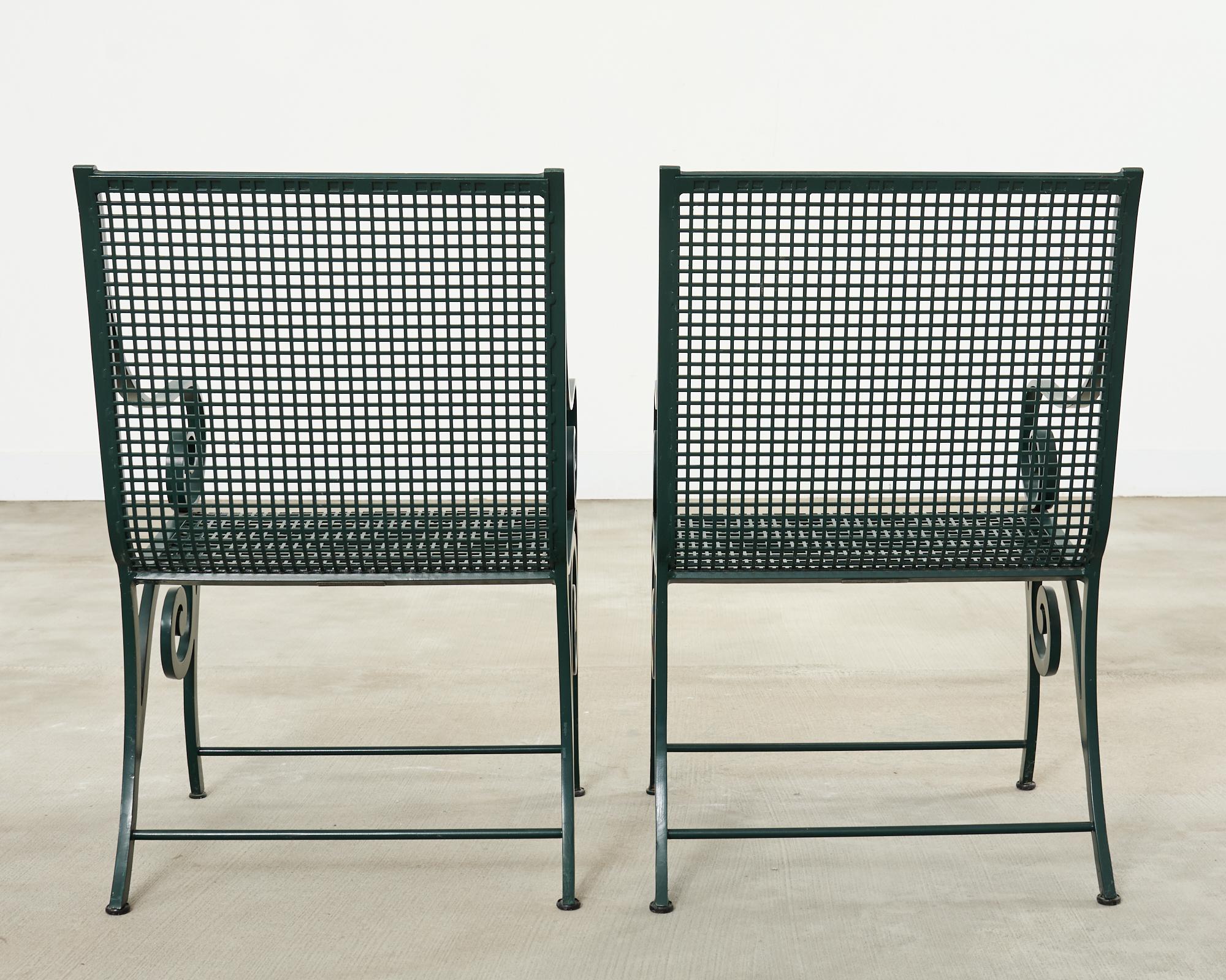 Pair of McKinnon and Harris Regency Garden Lounge Chairs For Sale 7