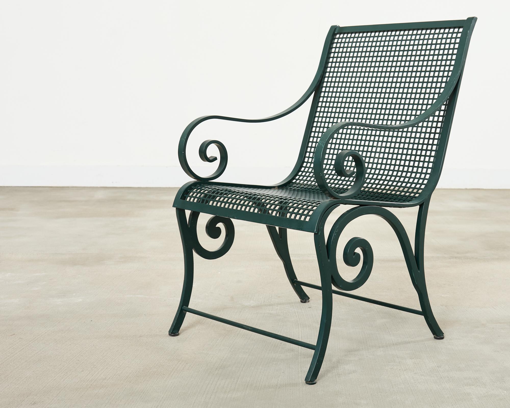 Pair of McKinnon and Harris Regency Garden Lounge Chairs For Sale 10