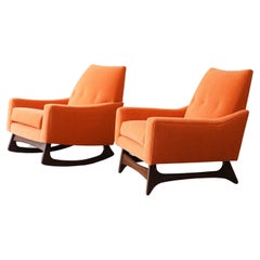 Pair of MCM Adrian Pearsall Style Leisure Collection Lounge Chairs by Kroehler