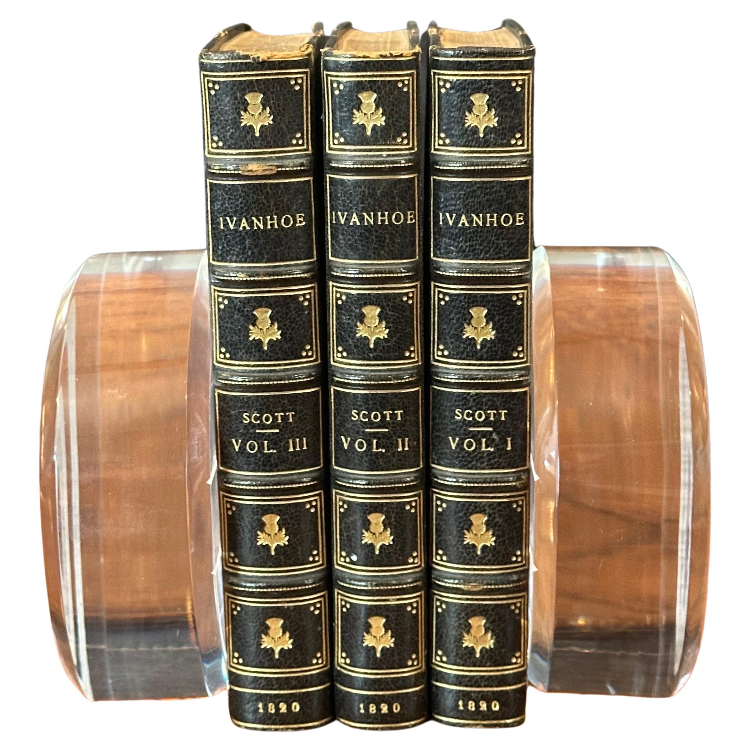 Mid-Century Modern Pair of MCM Arched Lucite Bookends in the Style of Herb Ritts For Sale