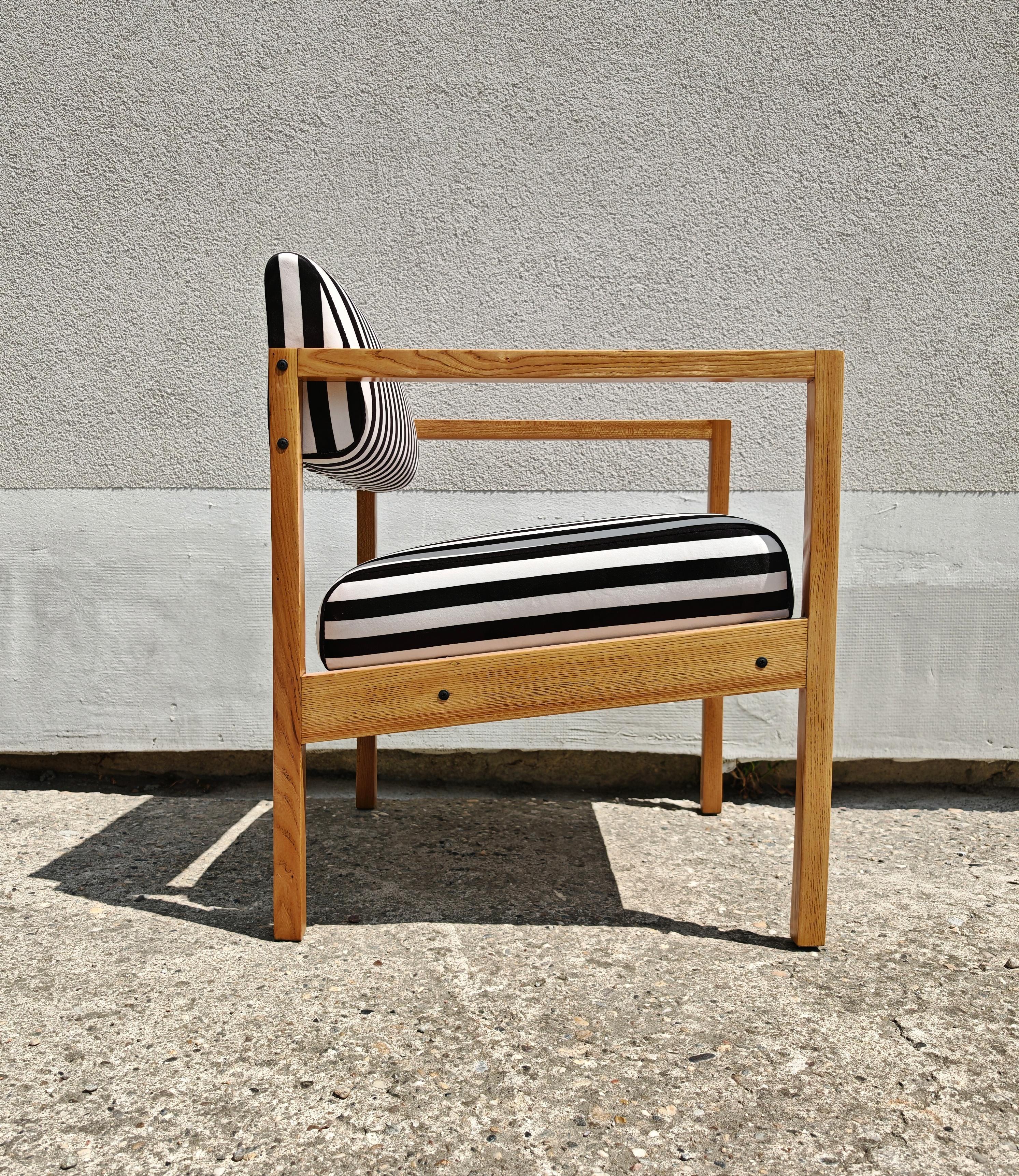 Mid-20th Century Pair of MCM Armchairs in solid Ash designed by Bernardo Bernardi, Yugoslavia For Sale