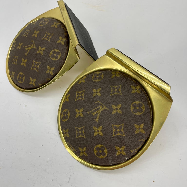 Pair of MCM Brass Bookends with Louis Vuitton Monogram Fabric For Sale at  1stDibs | louis vuitton popsocket, louis vuitton material, louis vuitton  print fabric