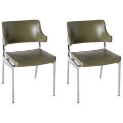 Pair of MCM Chrome Chairs