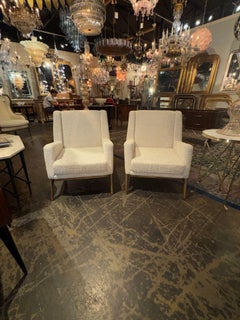 Pair of MCM Italian Gio Ponti Manner Armchairs