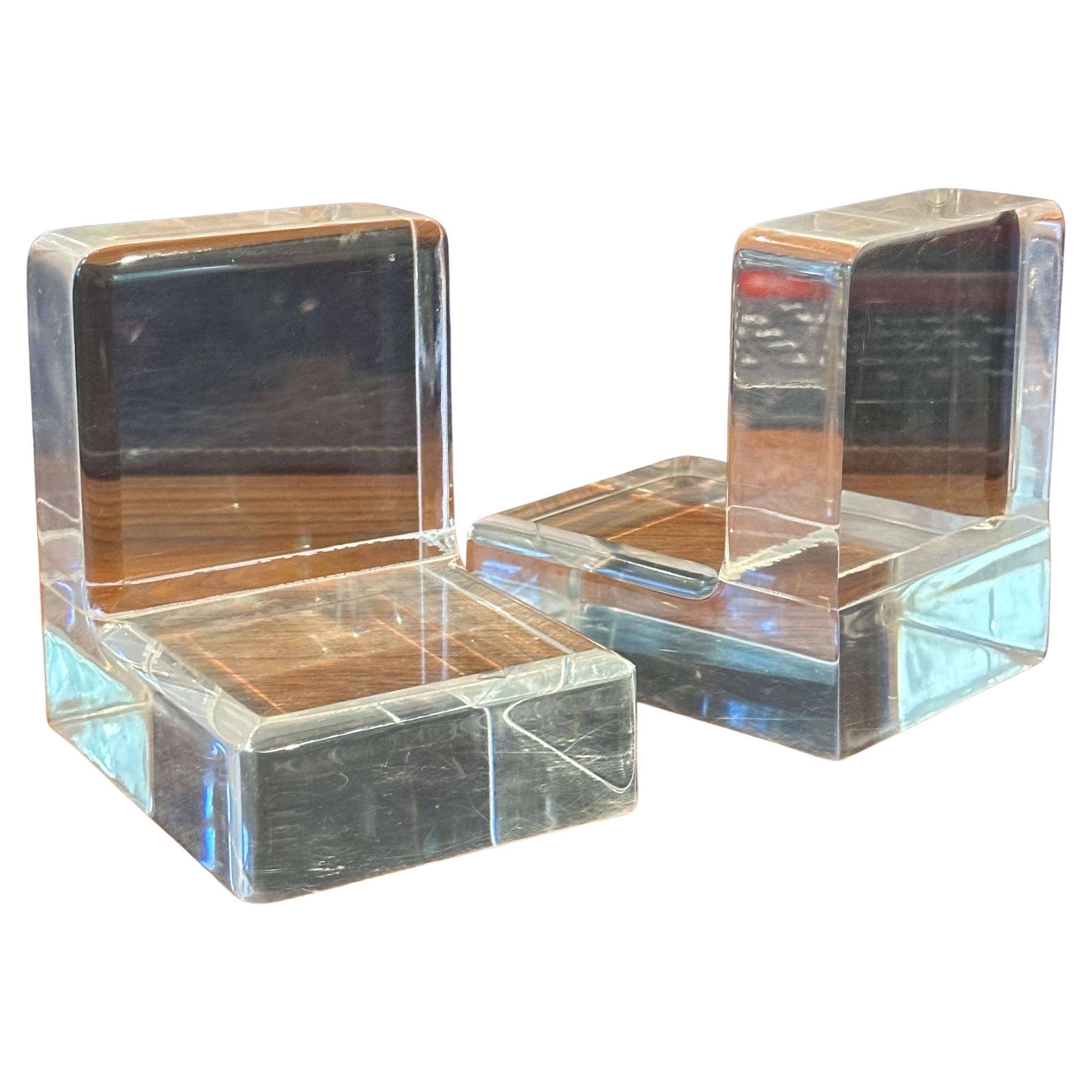 Mid-Century moderno Coppia di fermalibri MCM a forma di 