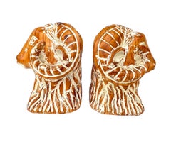 Pair of MCM Ram Bookends