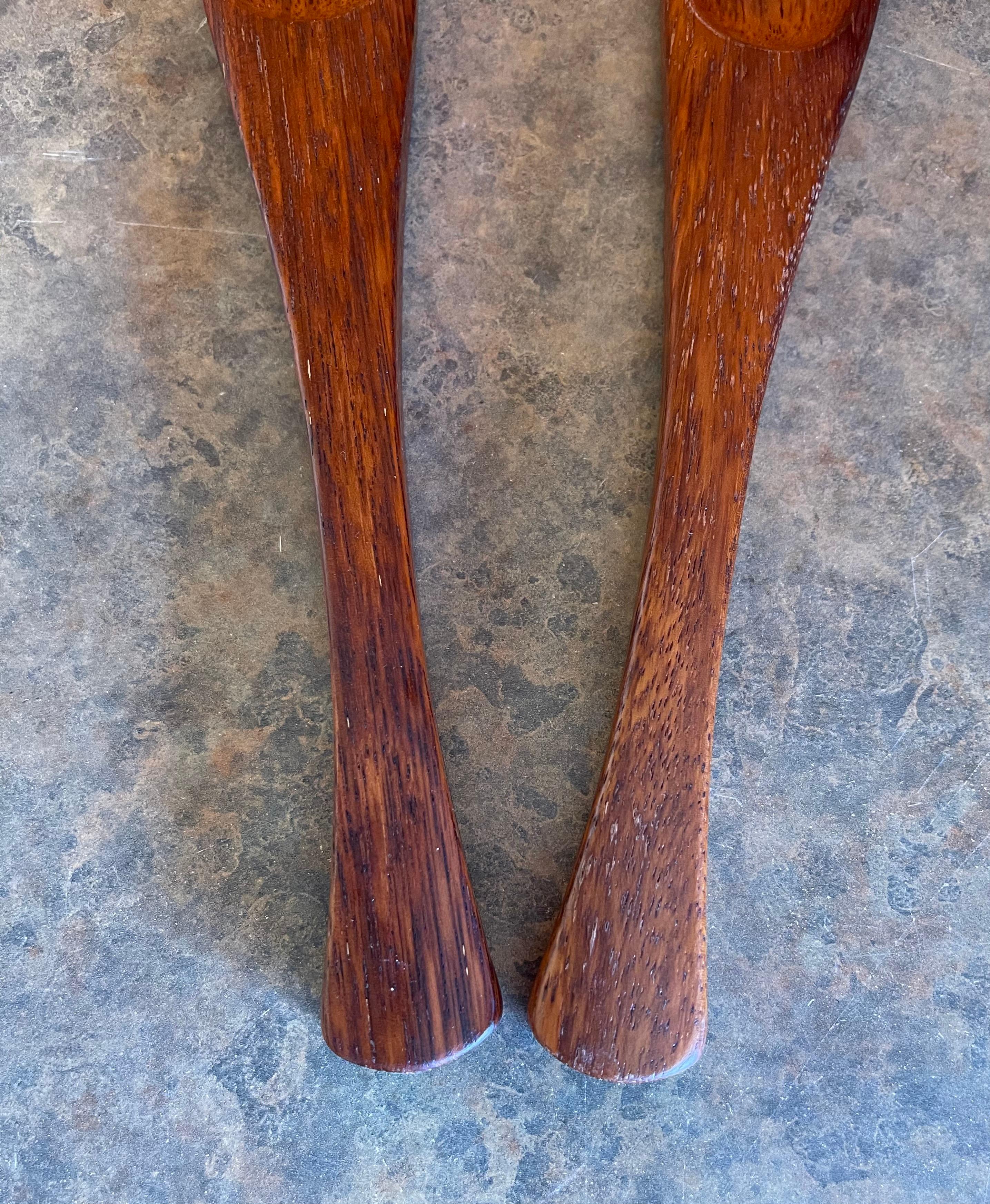 Pair of MCM Teak Salad Servers by Jens Quistgaard for Dansk In Good Condition For Sale In San Diego, CA