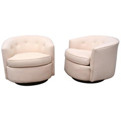 Pair of MCM Vintage swivel Tub Chairs