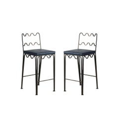Pair of 'Méandre' Counter Stools by Design Frères in COL