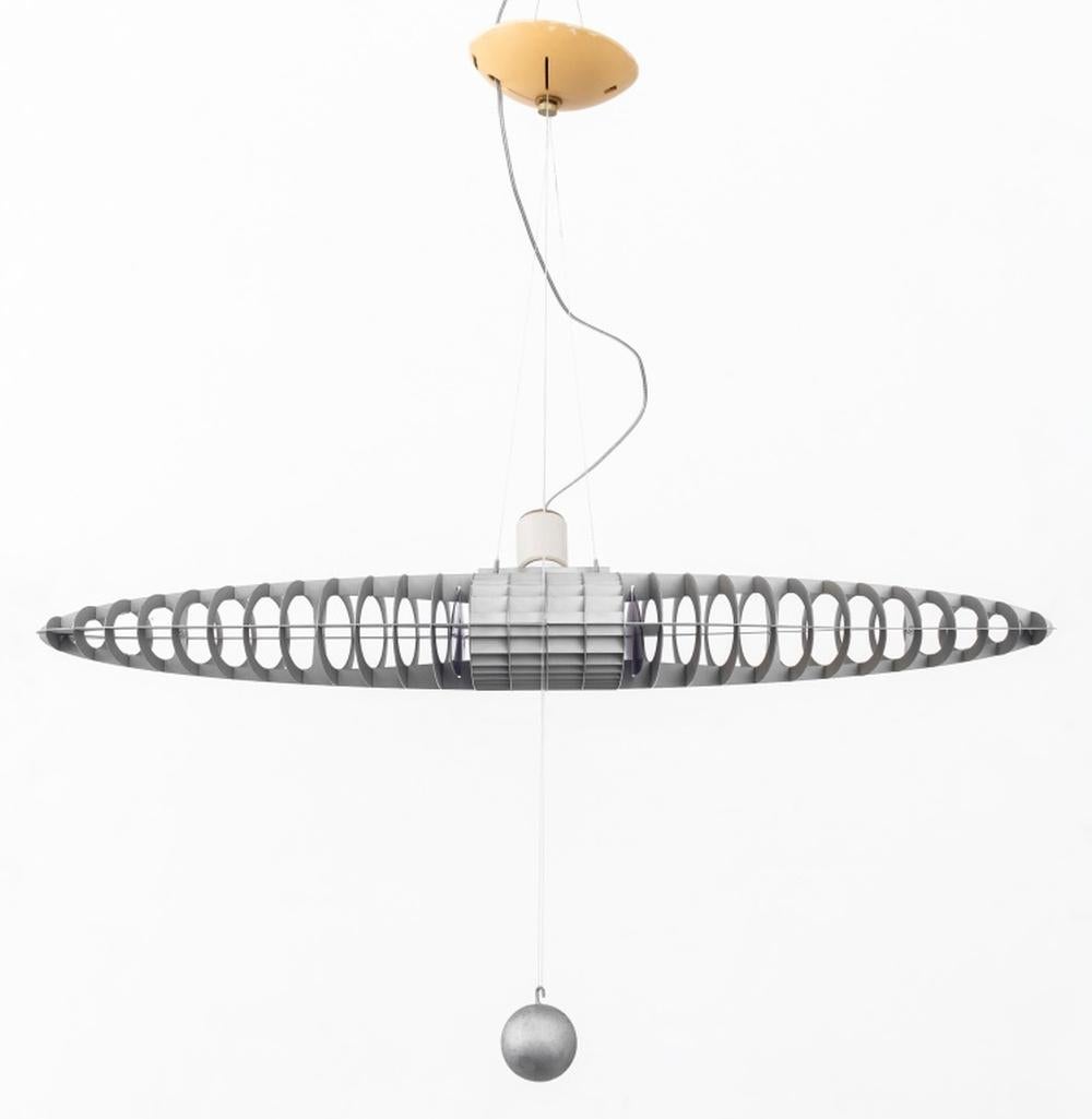 Aluminum Pair of Meda & Rizzatto for Luceplan Titania Lights