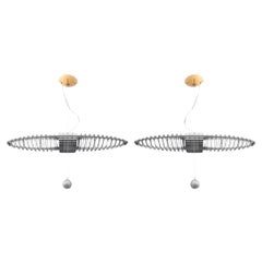 Pair of Meda & Rizzatto for Luceplan Titania Lights
