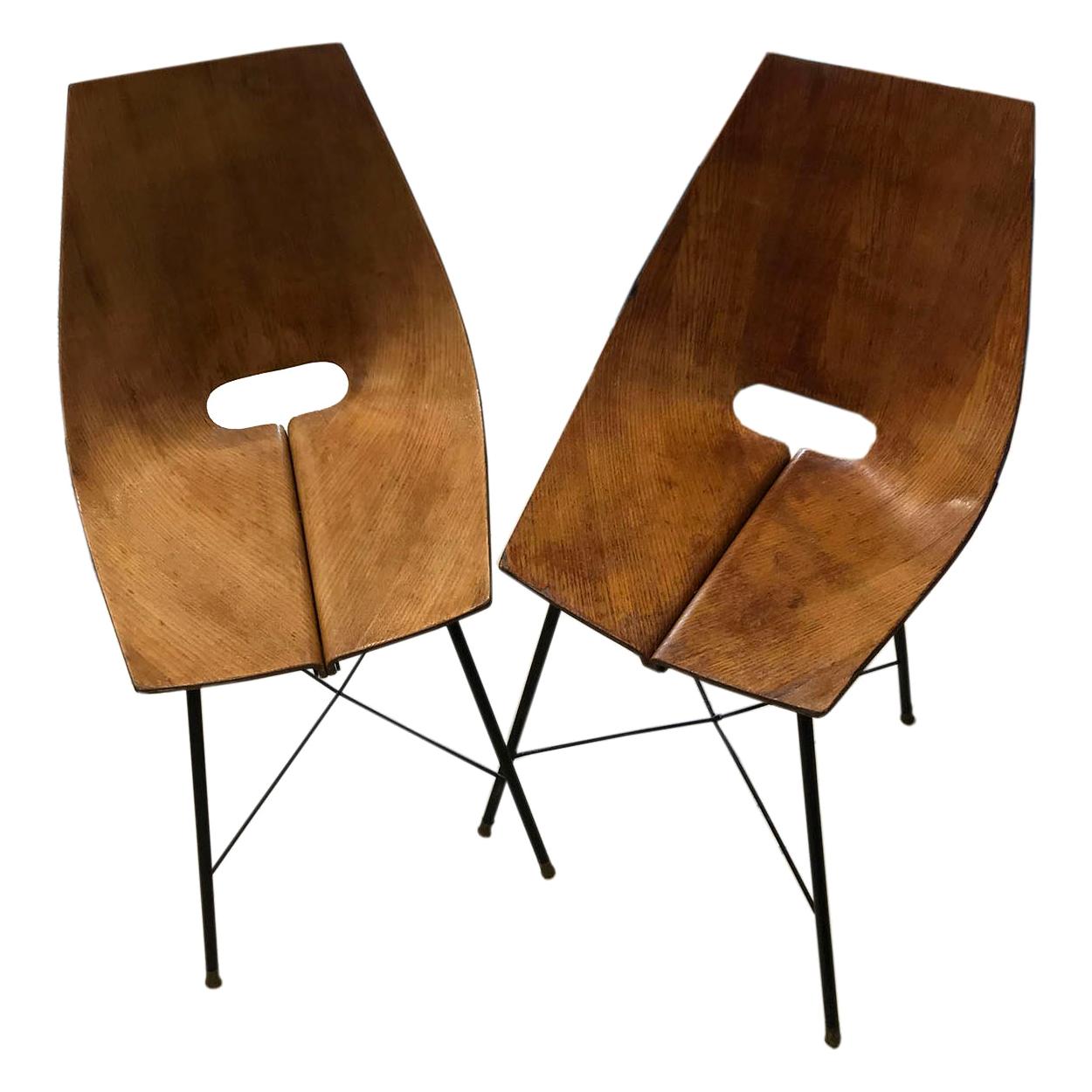 Pair of "Medea" Chairs by Vittorio Nobili, circa 1955