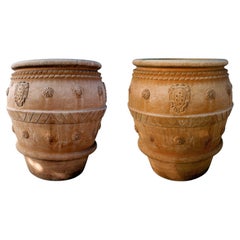 PAIR OF MEDICI JAR WITH BOWL SHAPE Ø73CM 21th Century