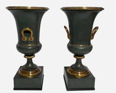 Pair of Medici-style Empire vase-lamps, France, circa 1940