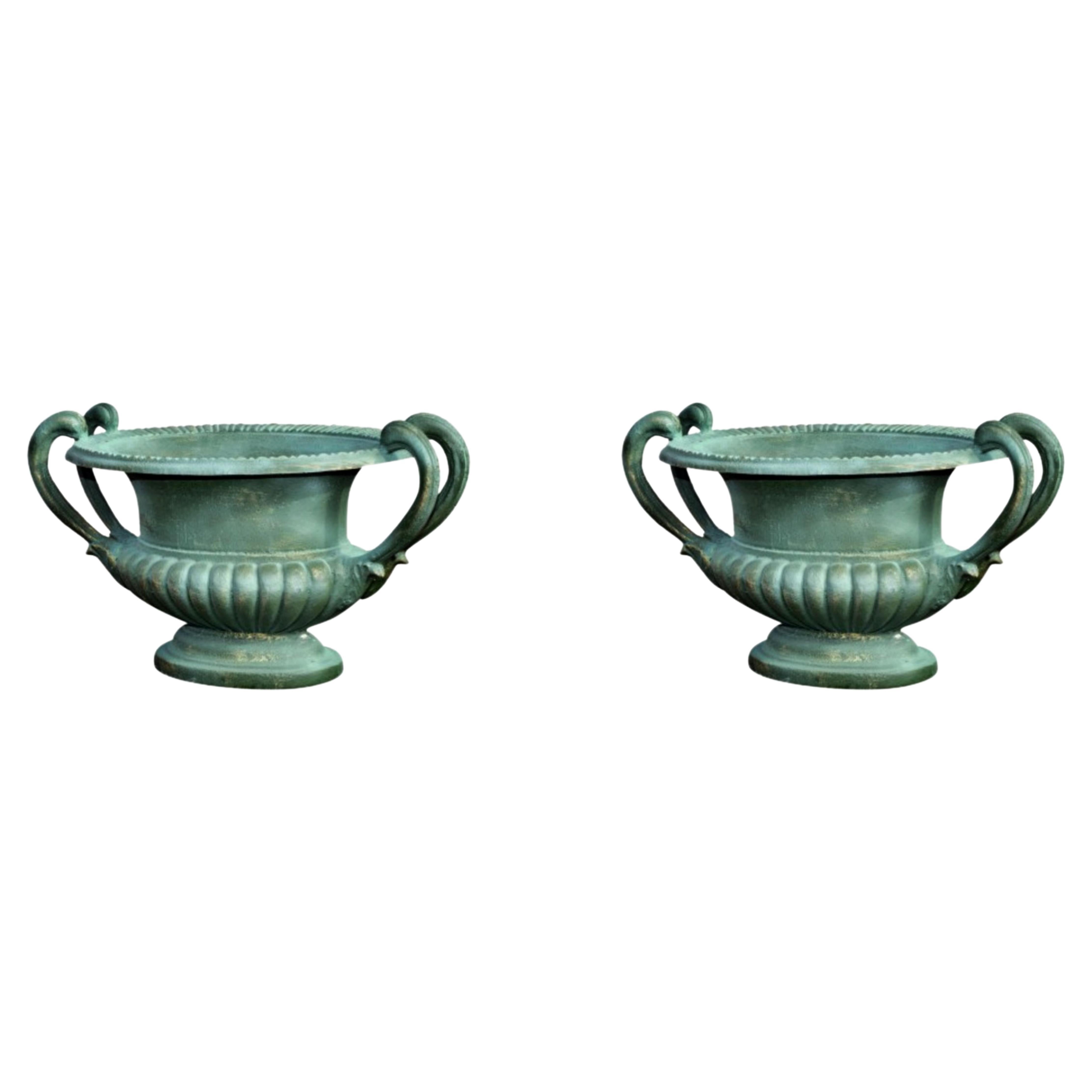 Pair of Medici, Tuscany Pot with Handles, Early 20th Century