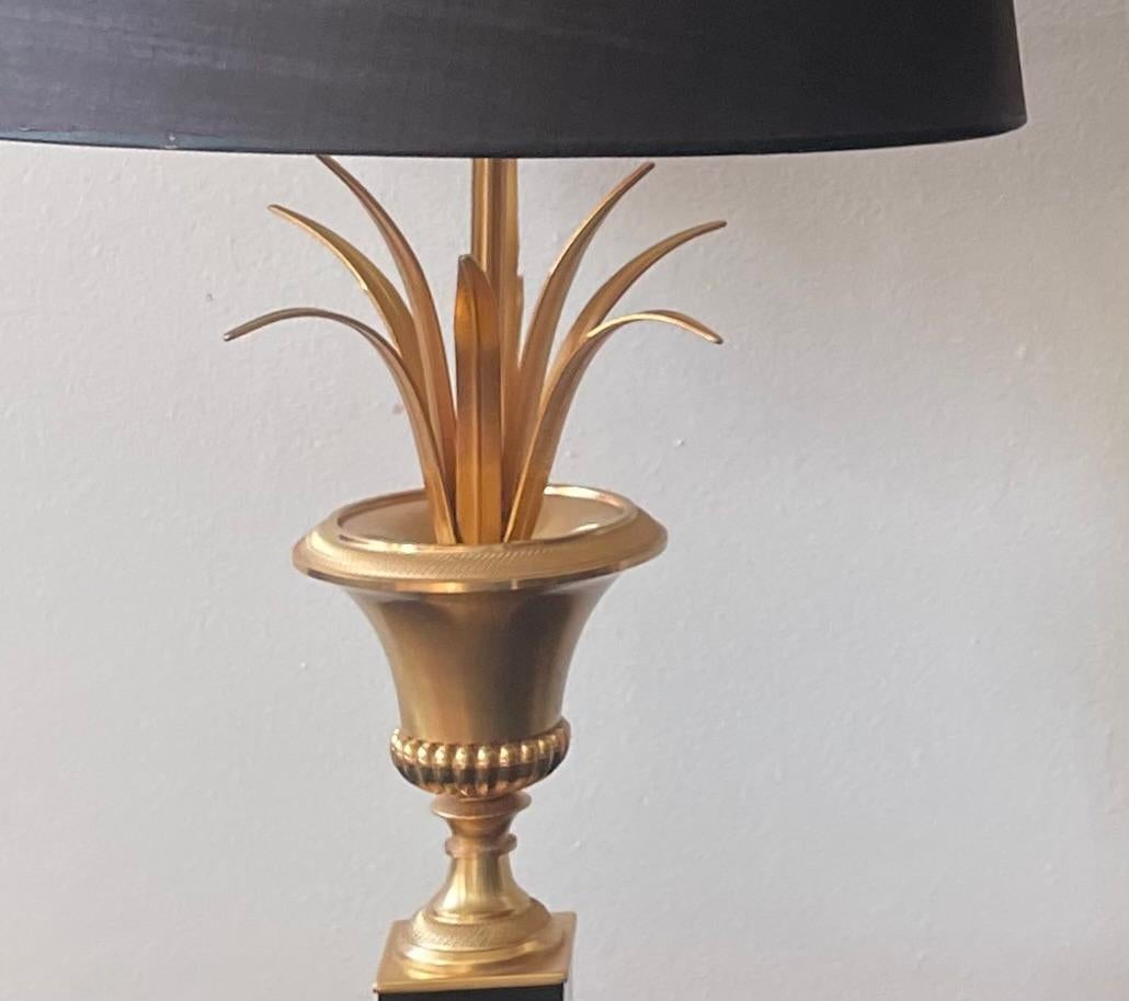 Pair of Medicis Brass Tables Lamps Attributed to Maison Charles, France 1960; For Sale 1