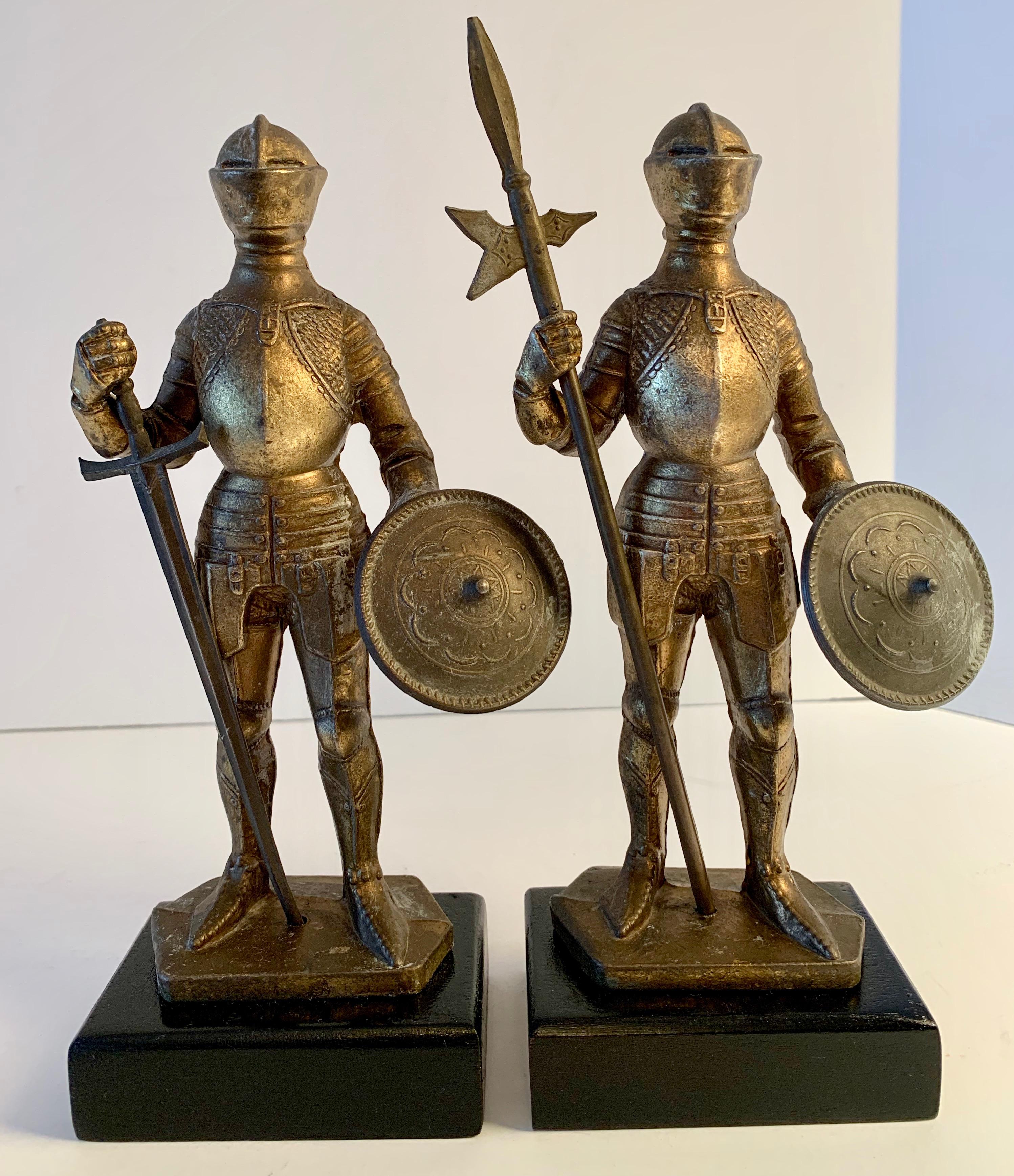 Pair of Medieval Knight Bookends 1