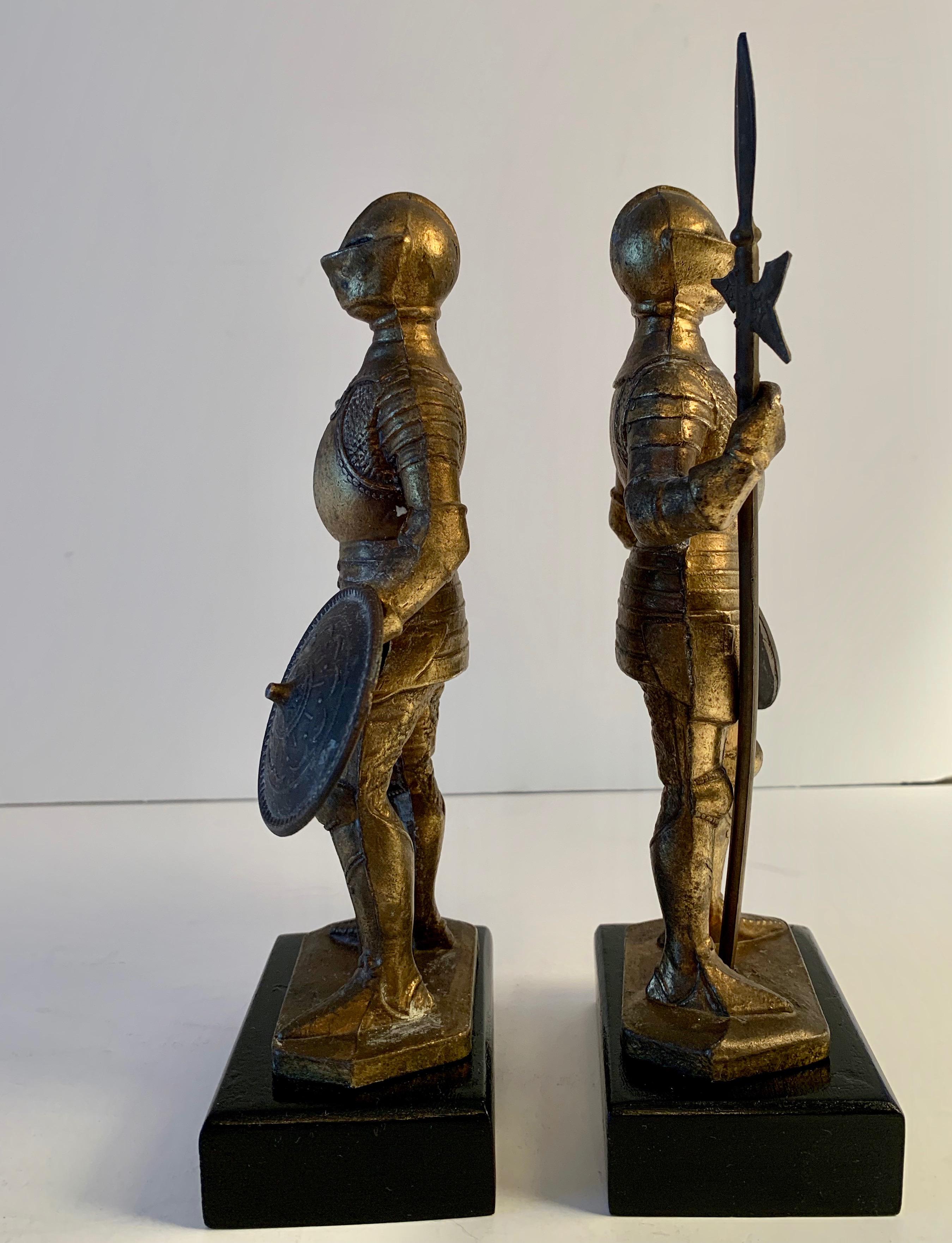 Pair of Medieval Knight Bookends 2