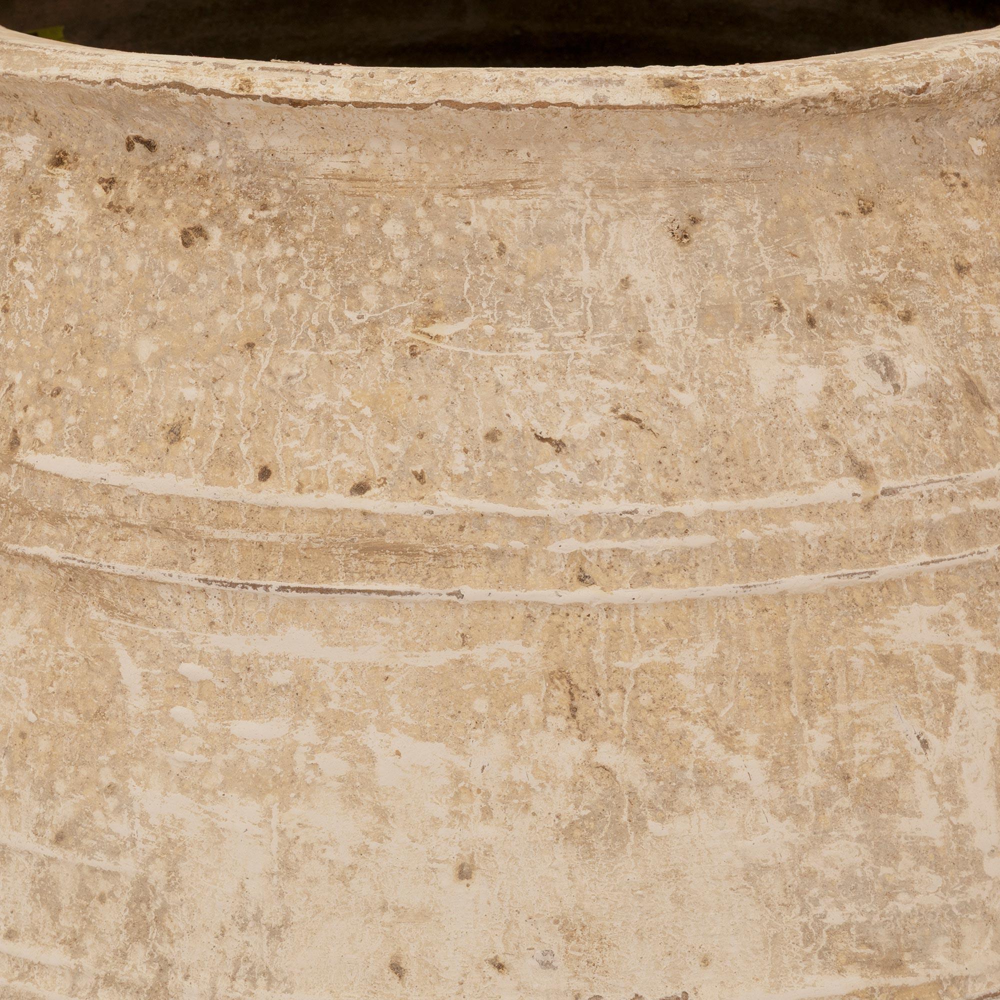 pair of Mediterranean 19th century patinated Terra Cotta olive jars In Good Condition For Sale In West Palm Beach, FL