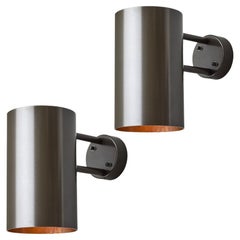 Pair of Medium Hans-Agne Jakobsson C627/110 'Rulle' Sconces in Painted Bronze