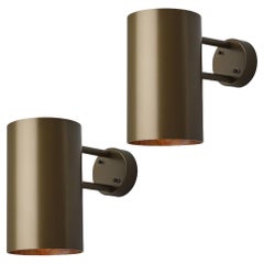 Pair of Medium Hans-Agne Jakobsson C627/110 'Rulle' Sconces in Painted Brown