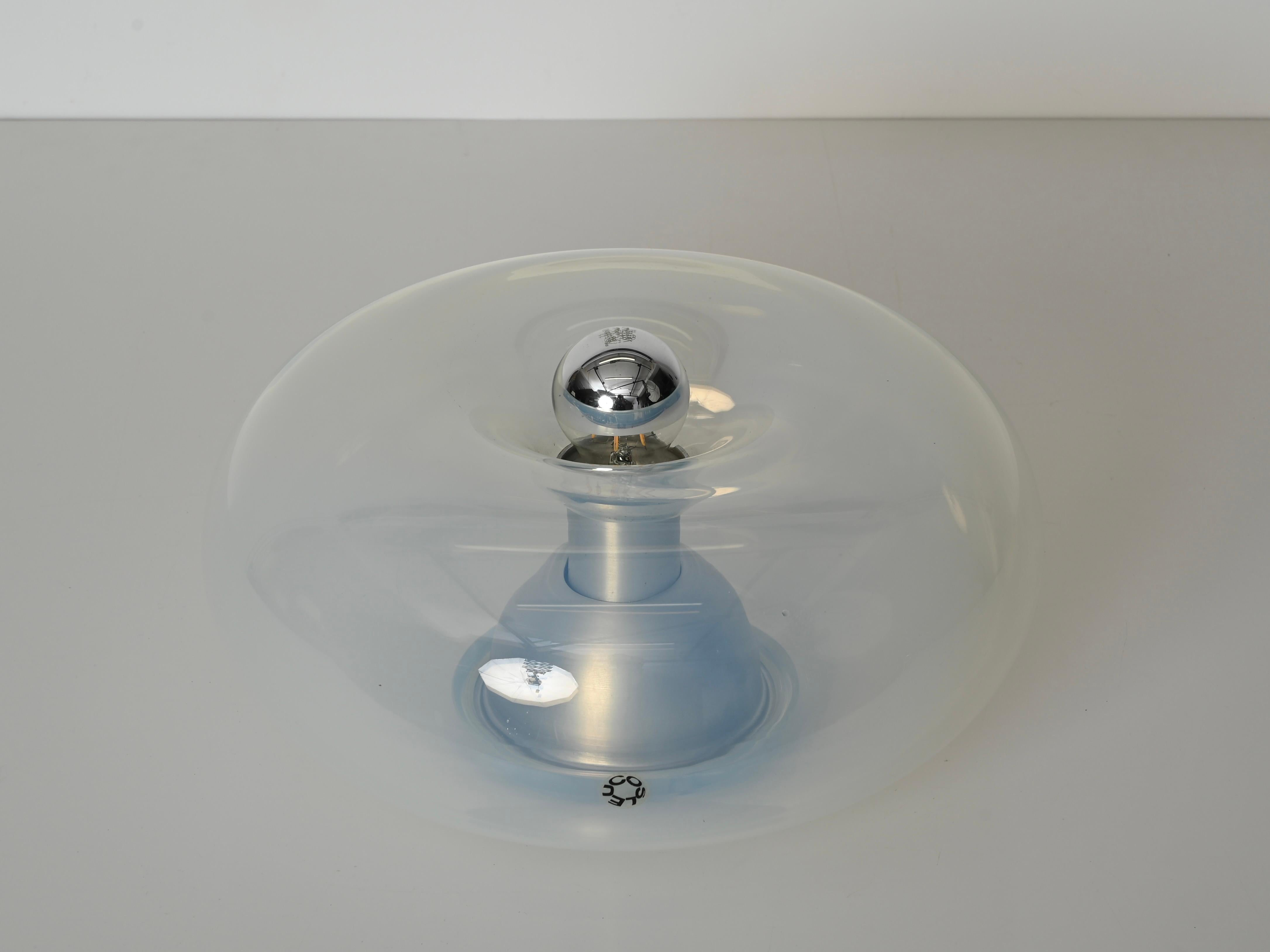 Paar Medusa-Tischlampen aus perlmuttfarbenem Murano-Glas von C. Nason, Italien 1960er Jahre im Angebot 5
