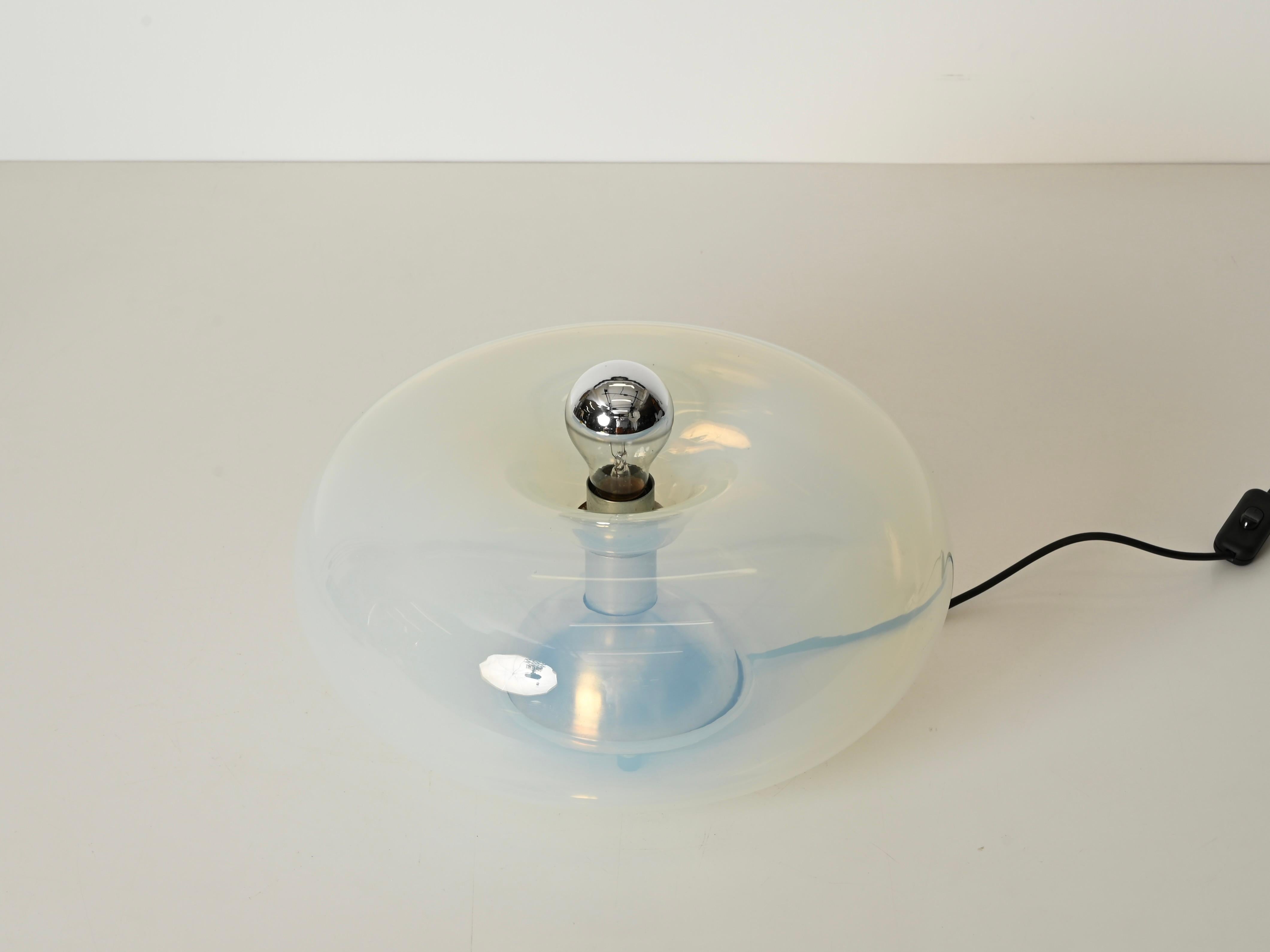 Paar Medusa-Tischlampen aus perlmuttfarbenem Murano-Glas von C. Nason, Italien 1960er Jahre im Zustand „Gut“ im Angebot in Roma, IT