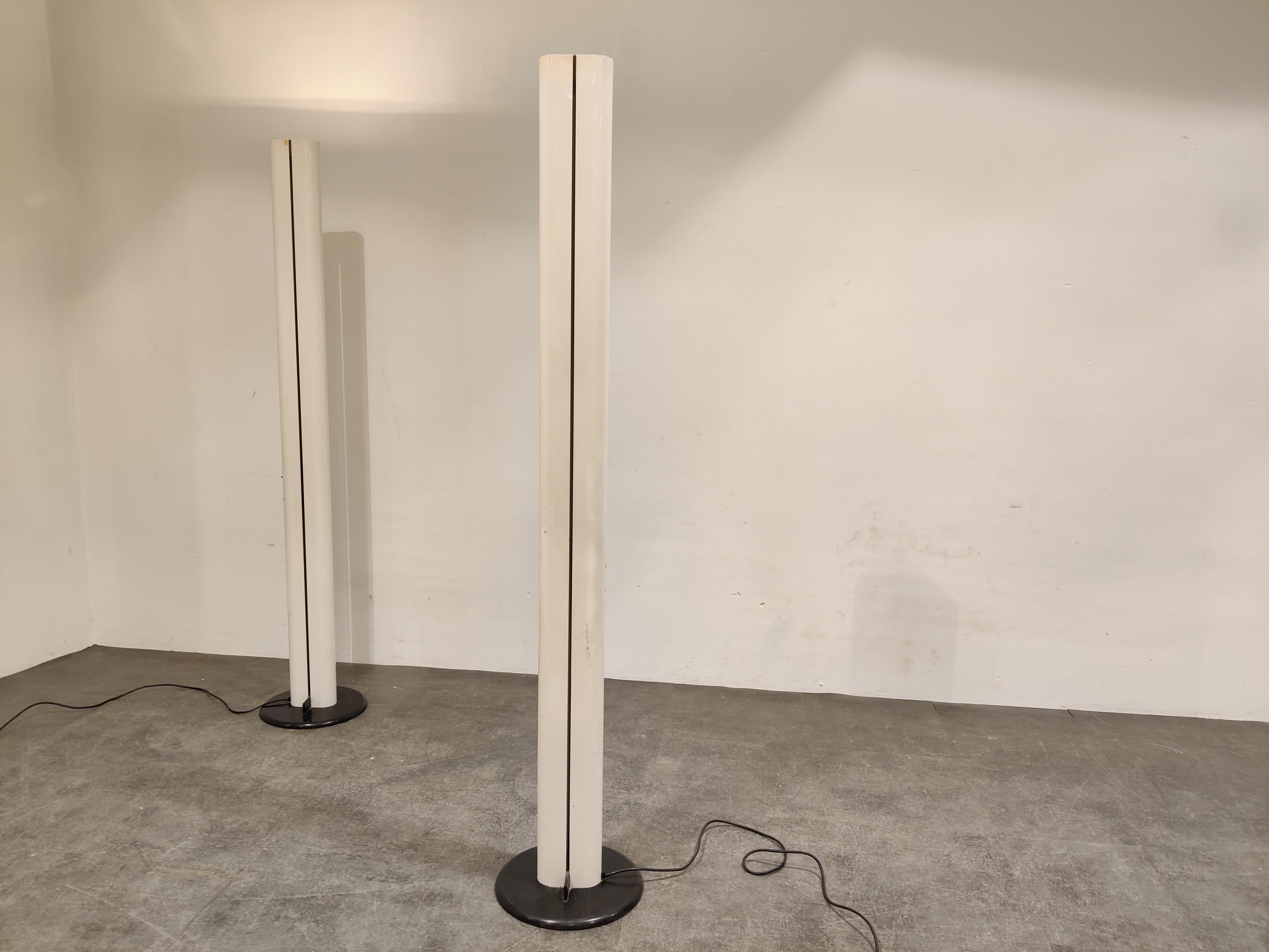 Pair of Megaron Floor Lamps by Gianfranco Frattini for Artemide, 1970s 1