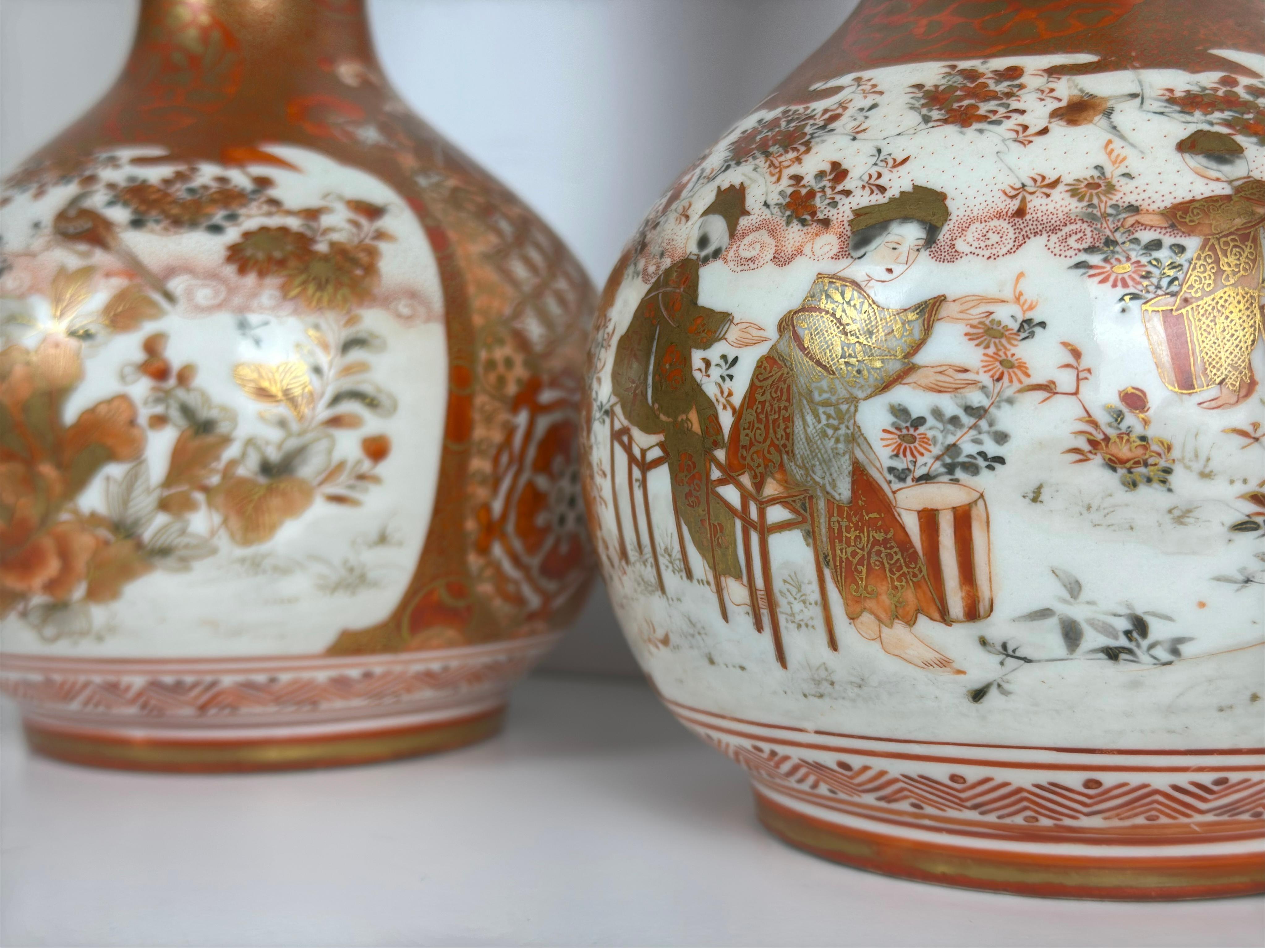 Vasi giapponesi del periodo Meiji, zucca, Dai Nippon Kutani Tsukuru c.1890 Giappone in vendita 1