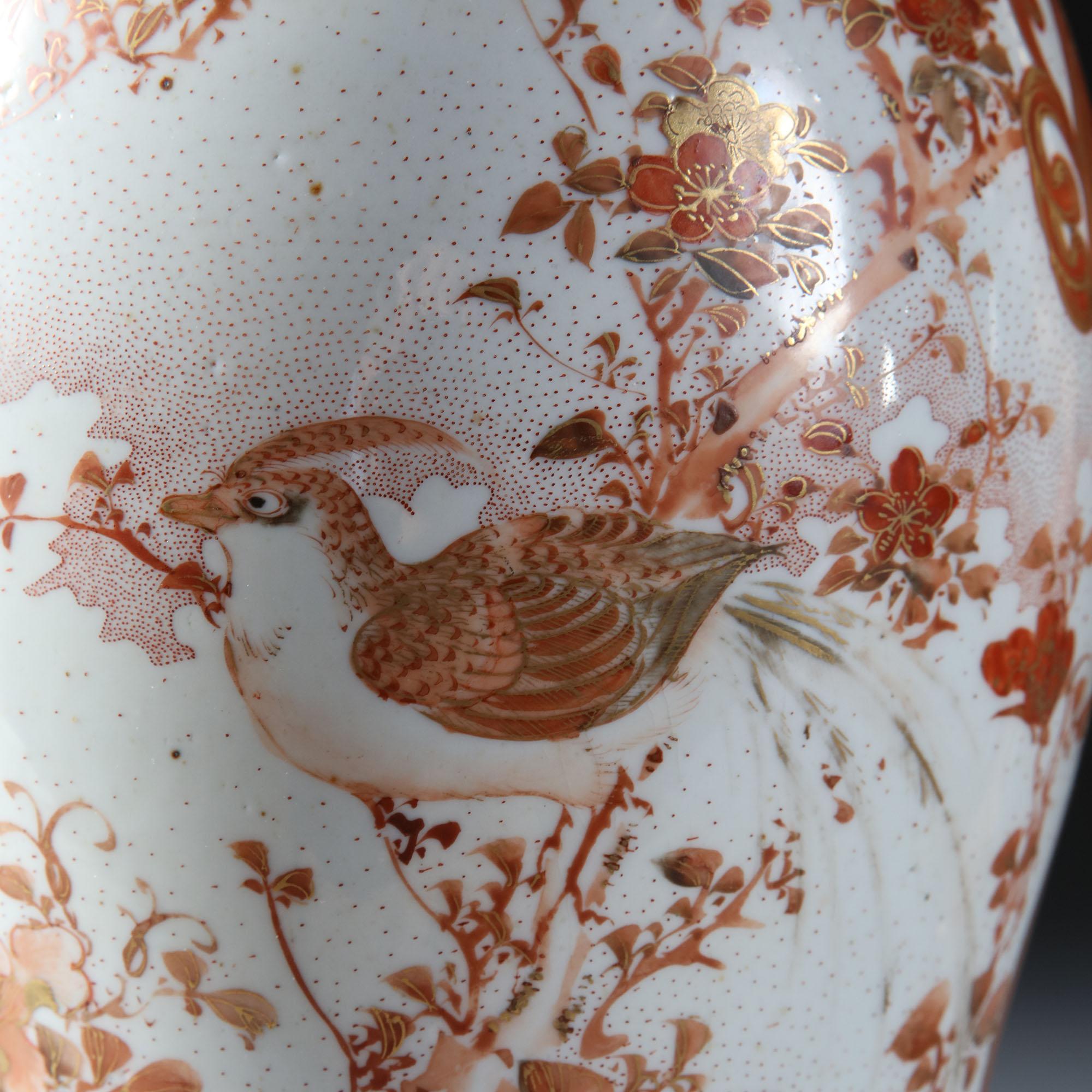 19th Century Pair of Meiji Japanese Satsuma Porcelain Lamps with Samurai