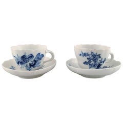 Pair of Meissen Coffee Cups and Saucers