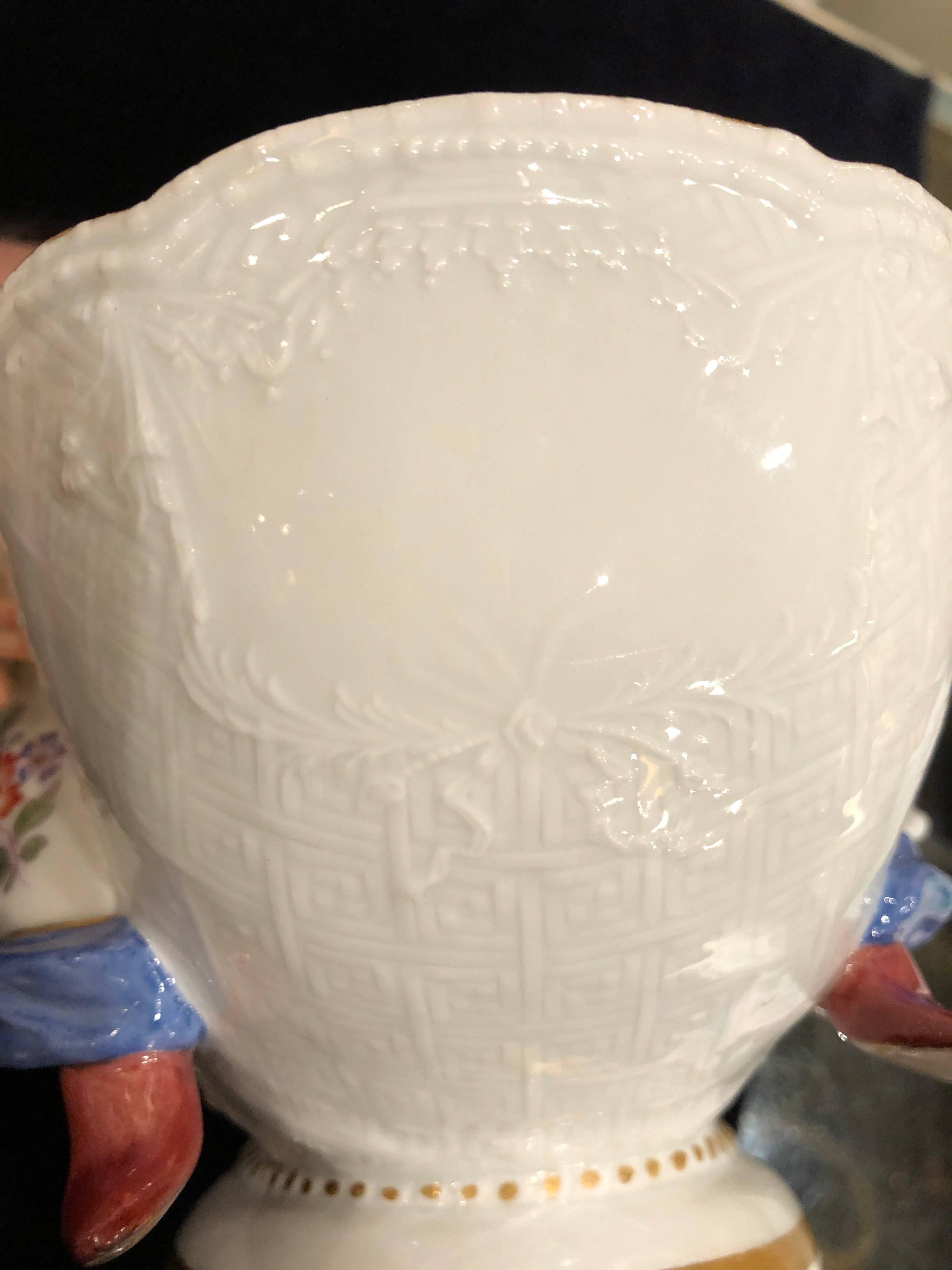 Paire de plats à sucre figuratifs en porcelaine de Meissen de style chinoiserie, J.J. Kandler - Kandler en vente 3