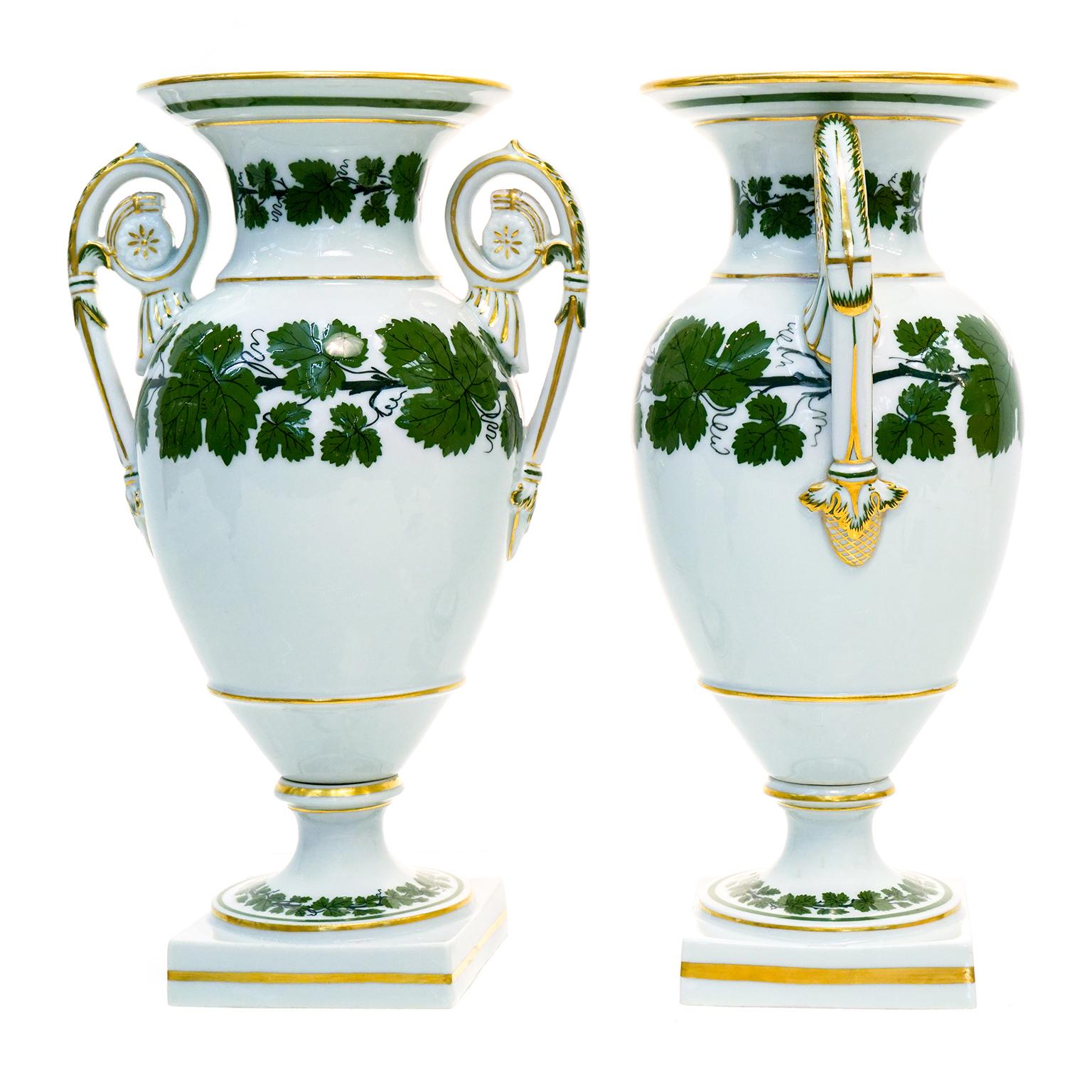 Paar Meissener Vasen, um 1890 im Angebot 1