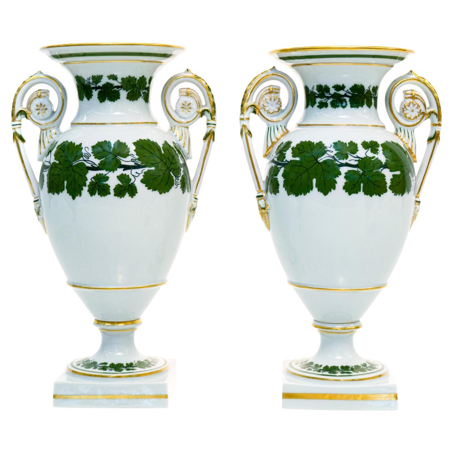 Pair of Meissen Vases, c1890s